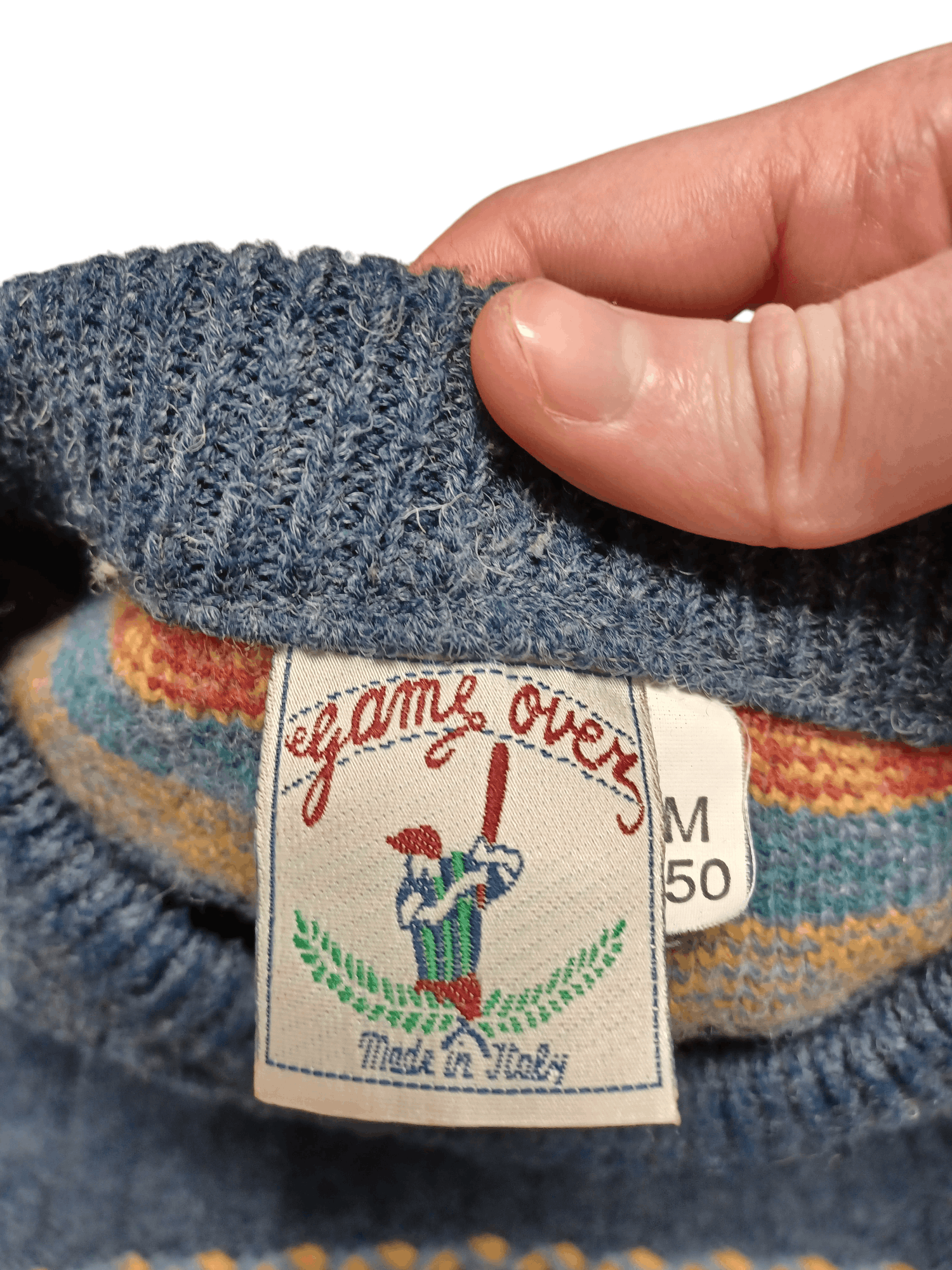 Other VINTAGE MADE IN ITALY 90S COOGI STYLE WOOL SWEATER Size US M / EU 48-50 / 2 - 3 Thumbnail