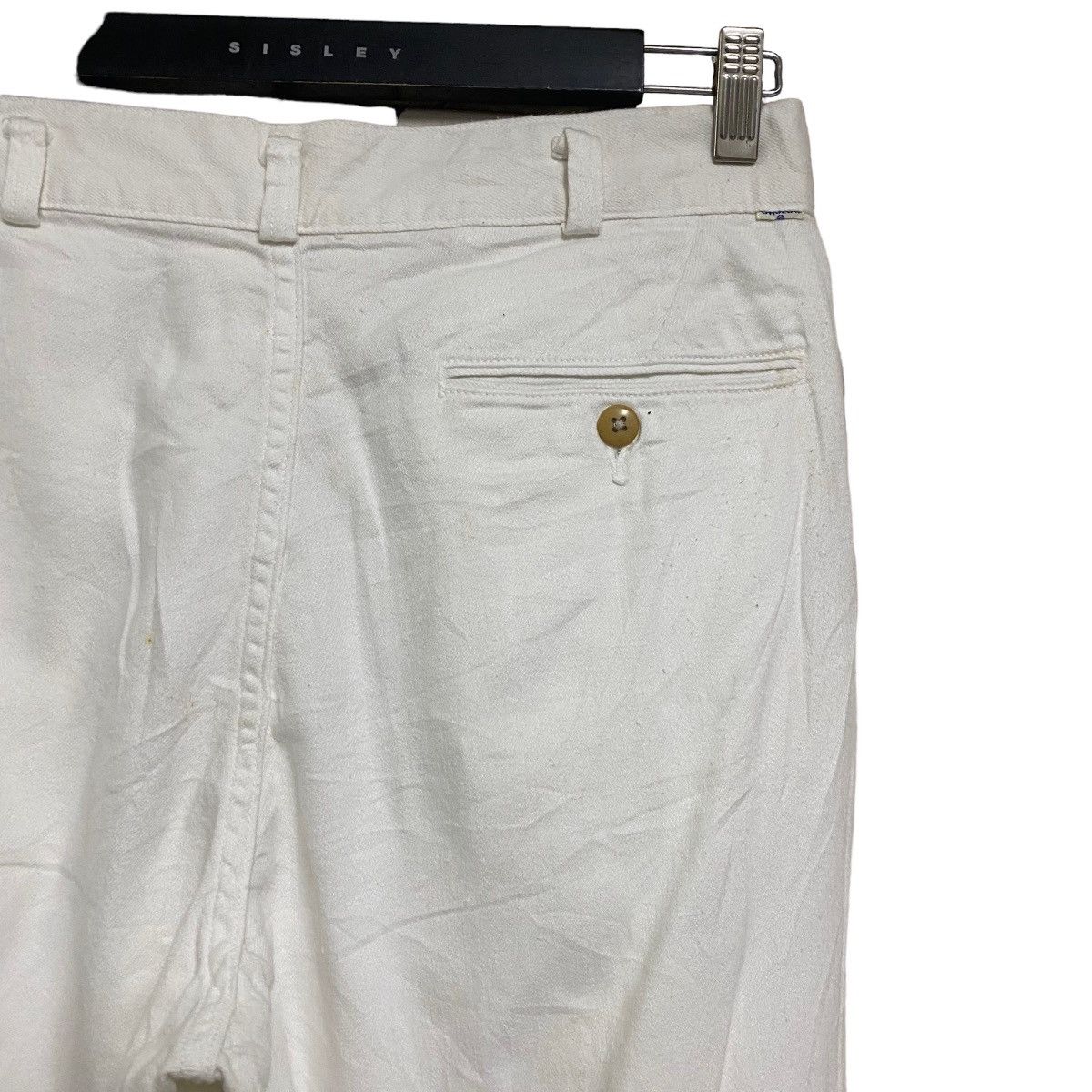Orslow Orslow White Billy Cropped Pants Size US 29 - 11 Thumbnail