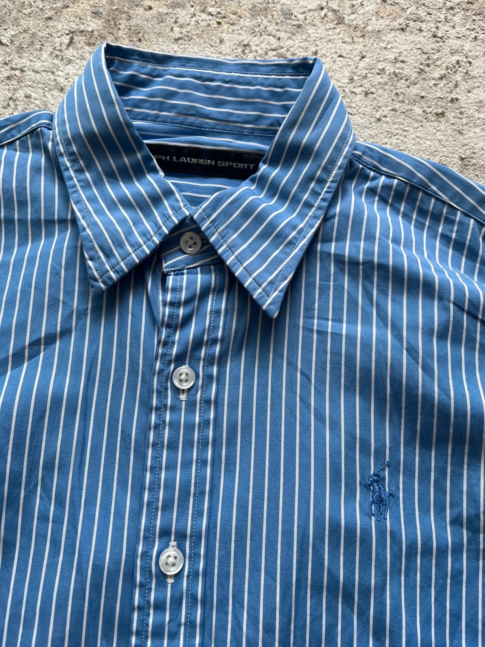 Polo Ralph Lauren Ralph Lauren Sport Small Pony Stripped Shirt Sz 10 / M Size M / US 6-8 / IT 42-44 - 9 Thumbnail