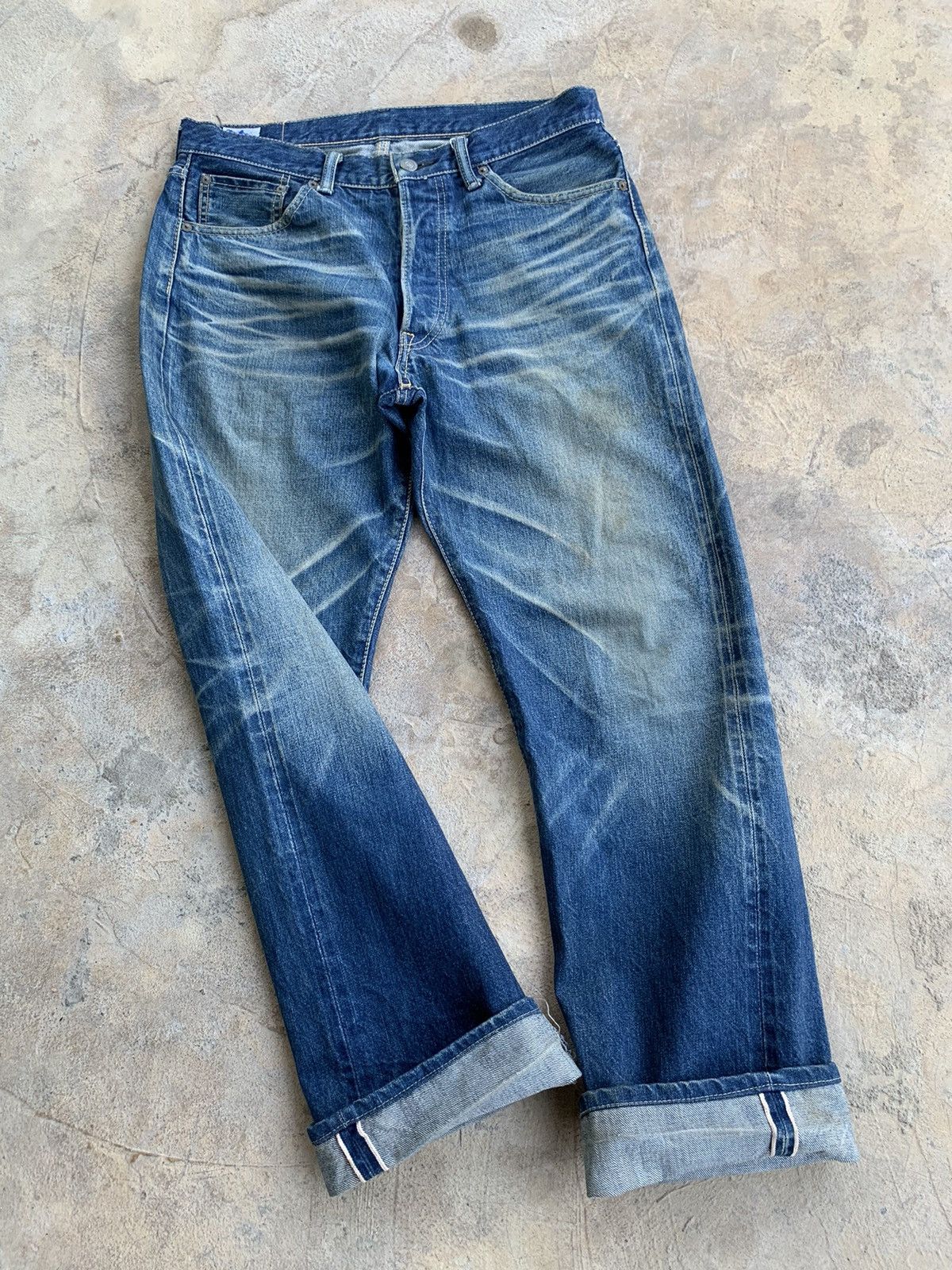 Japanese Brand × Kapital × Vintage Eight-G 880 Redline Selvedge Distressed Denim Size US 32 / EU 48 - 9 Thumbnail
