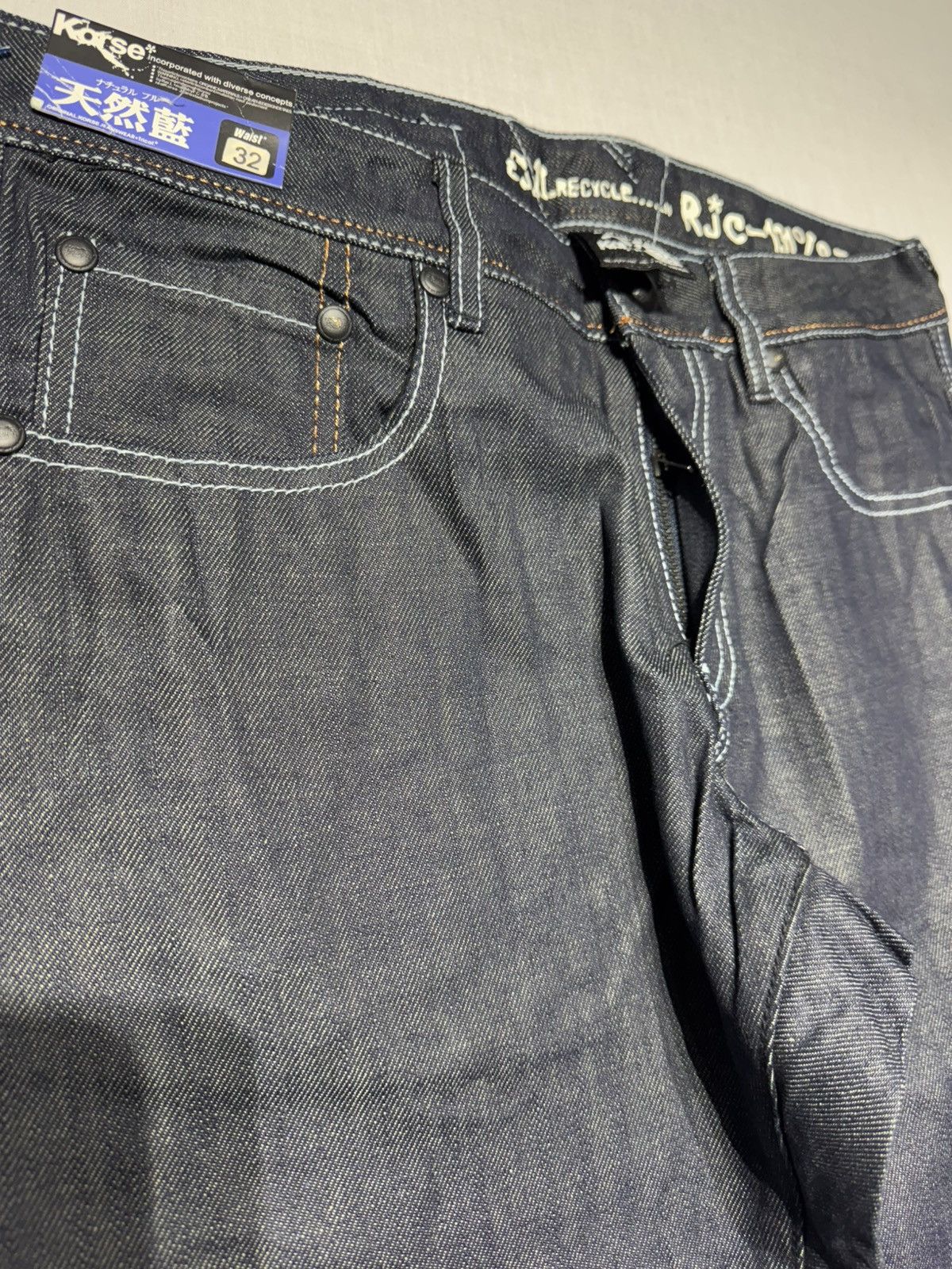 Japanese Brand KORSE BNWT DRAGON EMBROIDERY JAPANESE JEANS🐉(006) Size US 32 / EU 48 - 4 Thumbnail
