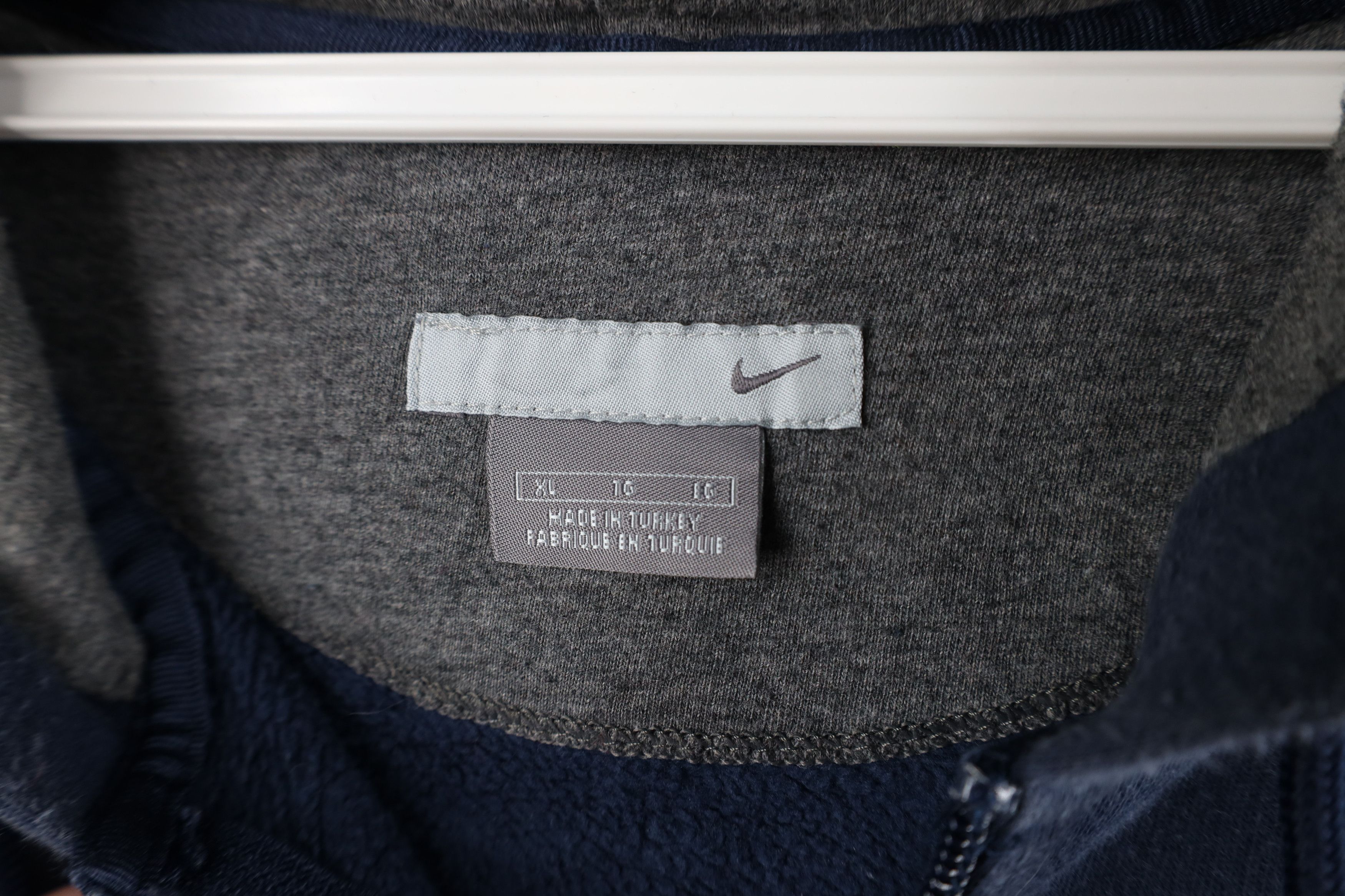 Nike × Vintage Vintage Y2K Nike Travis Scott Mini Swoosh Full Zip Hoodie Size US XL / EU 56 / 4 - 9 Thumbnail