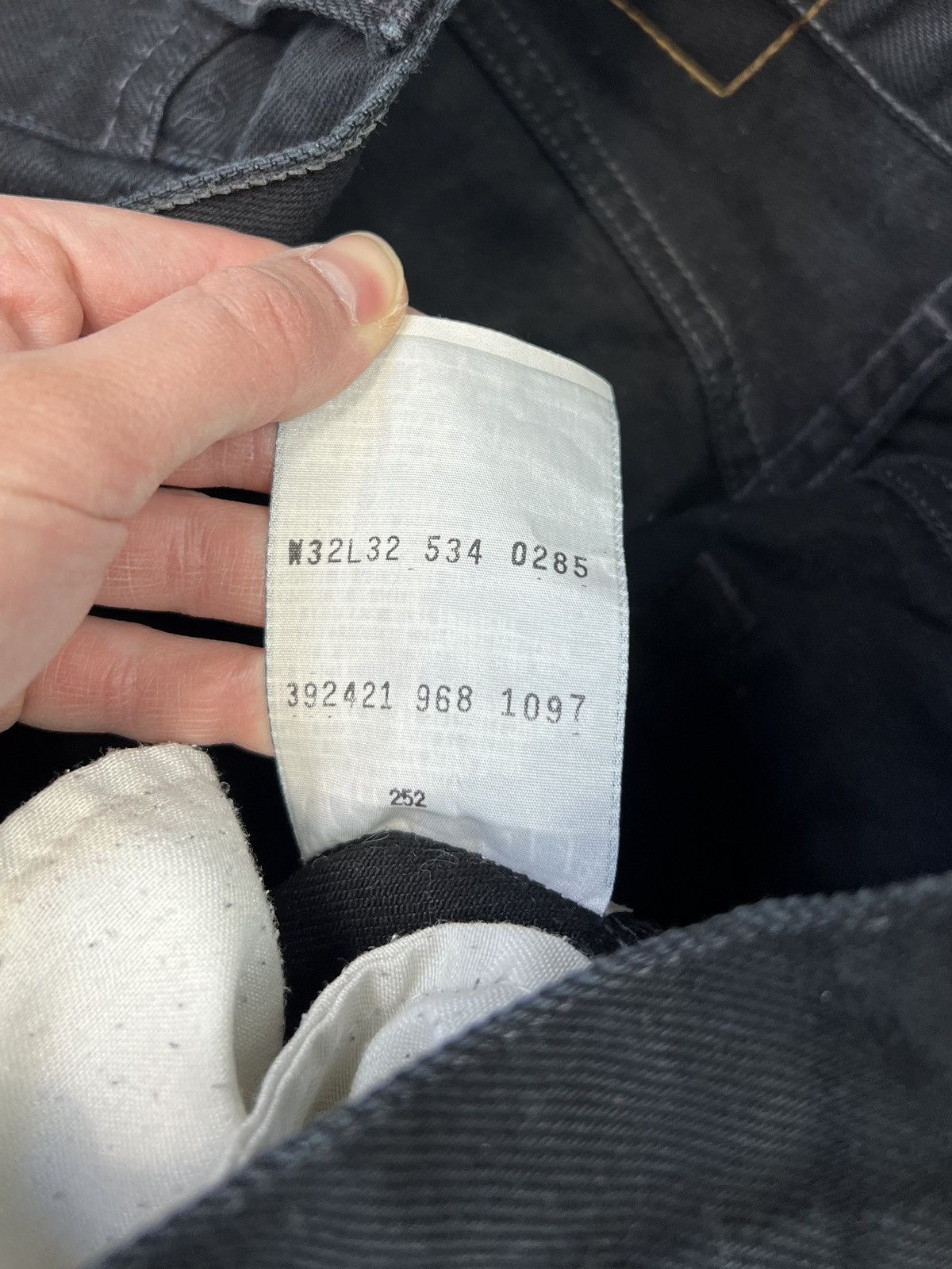 Levi's × Vintage Pants Levi’s 534 Black Vintage 1997 Red Tab Size US 32 / EU 48 - 4 Thumbnail