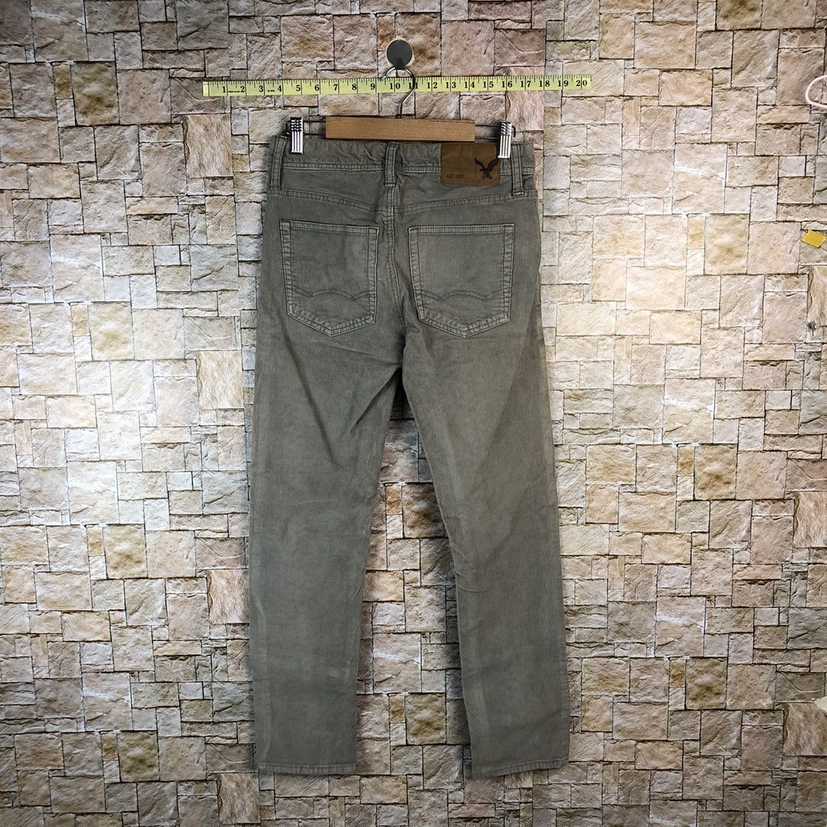 Vintage American Eagle Outfitters Grey Conduroy Pants #A1128 Size US 27 - 11 Thumbnail