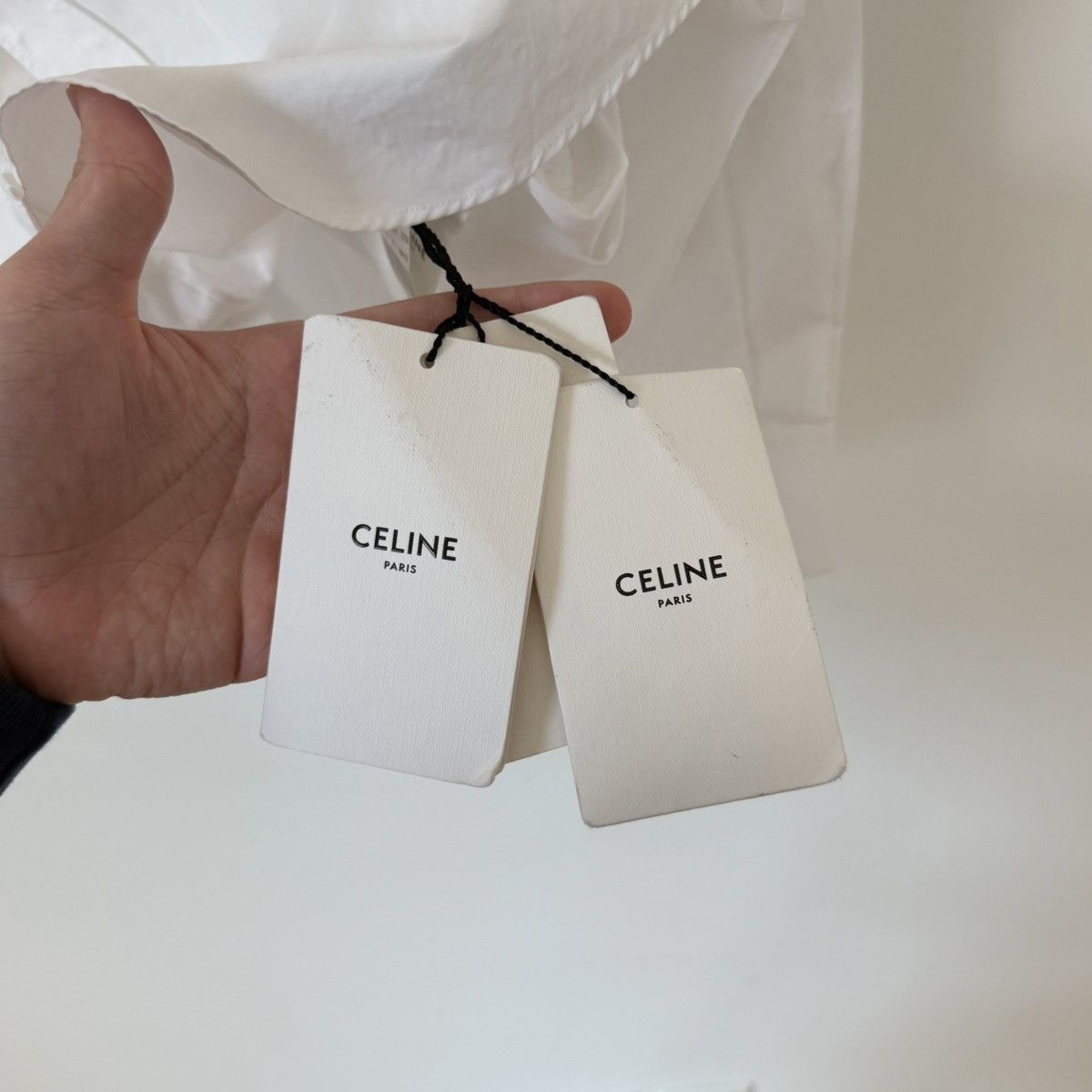 Celine Brand New Celine Paris Jed Button Down Oxford Dress Shirt Size US S / EU 44-46 / 1 - 10 Thumbnail