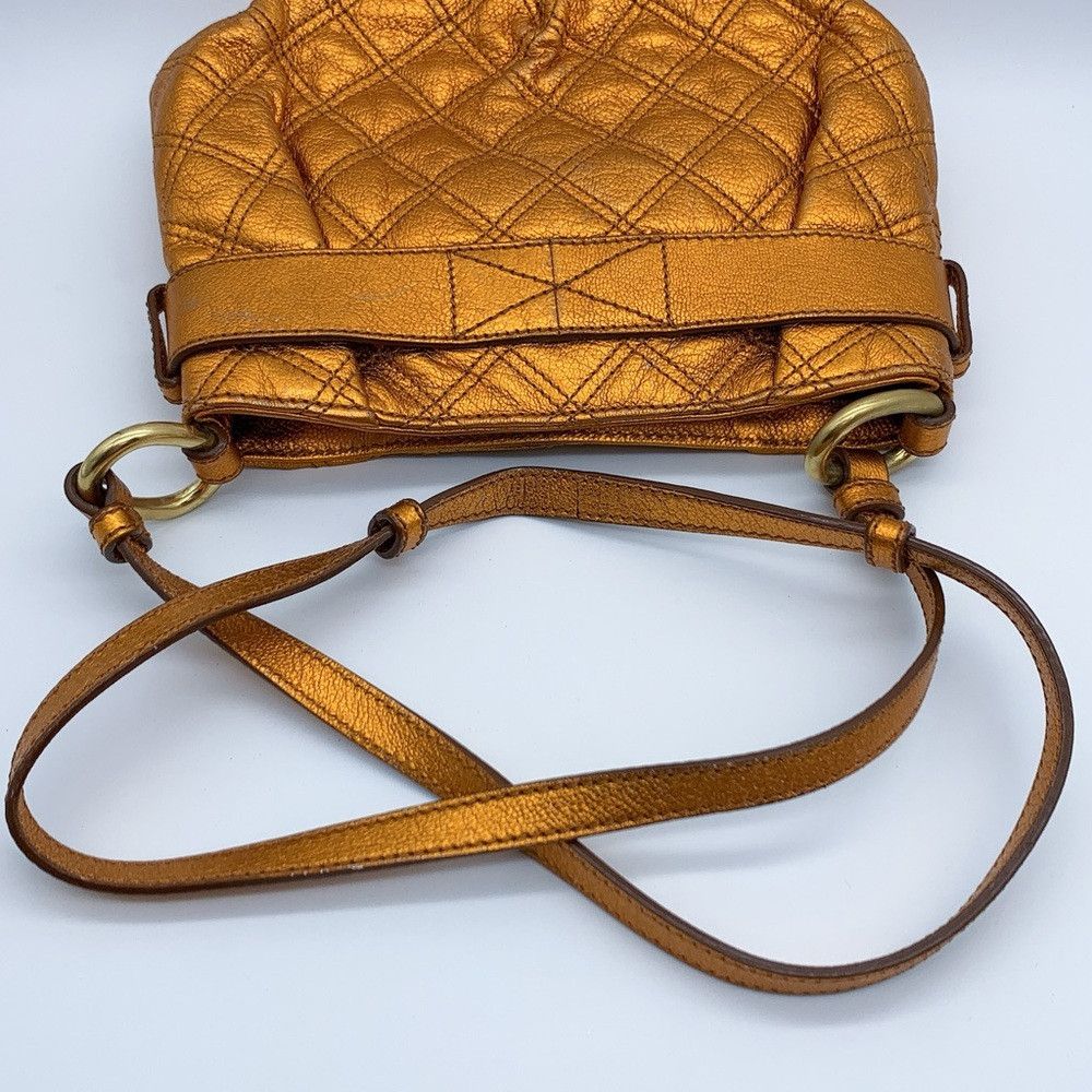 Marc Jacobs MARC JACOBS Quilted Kristina Metallic Orange Crossbody Bag Size ONE SIZE - 14 Thumbnail