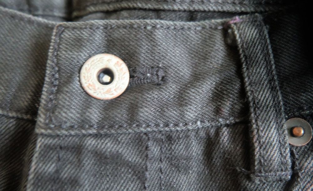 Global Work Global Work GM0801 Denim Black Straight Leg USA Cotton Size US 31 - 6 Thumbnail