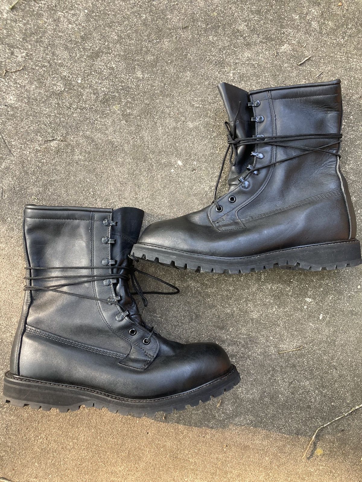 image of Balenciaga x Combat Boots Vintage “Trooper” Combat Boot in Black, Men's (Size 11)