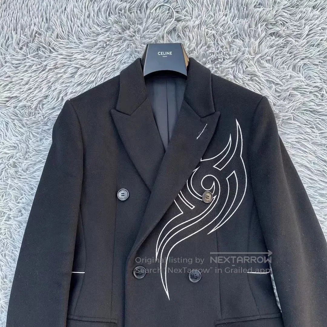 Dior Dior Homme 18FW Runway Naruto Embroidery Wool Coat. Size US S / EU 44-46 / 1 - 2 Thumbnail