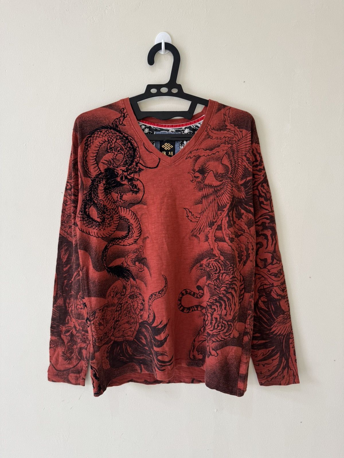 Japanese Brand JAPANESE TIGER & DRAGON MOTIF LIKE IFSIXWASNINE STYLE Size US M / EU 48-50 / 2 - 1 Thumbnail