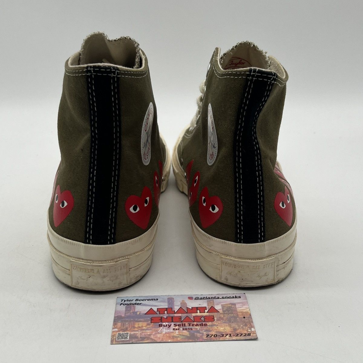 Converse Converse Comme des Garçons Play x Chuck 70 Hi Multi Heart Size US 11 / EU 44 - 3 Thumbnail