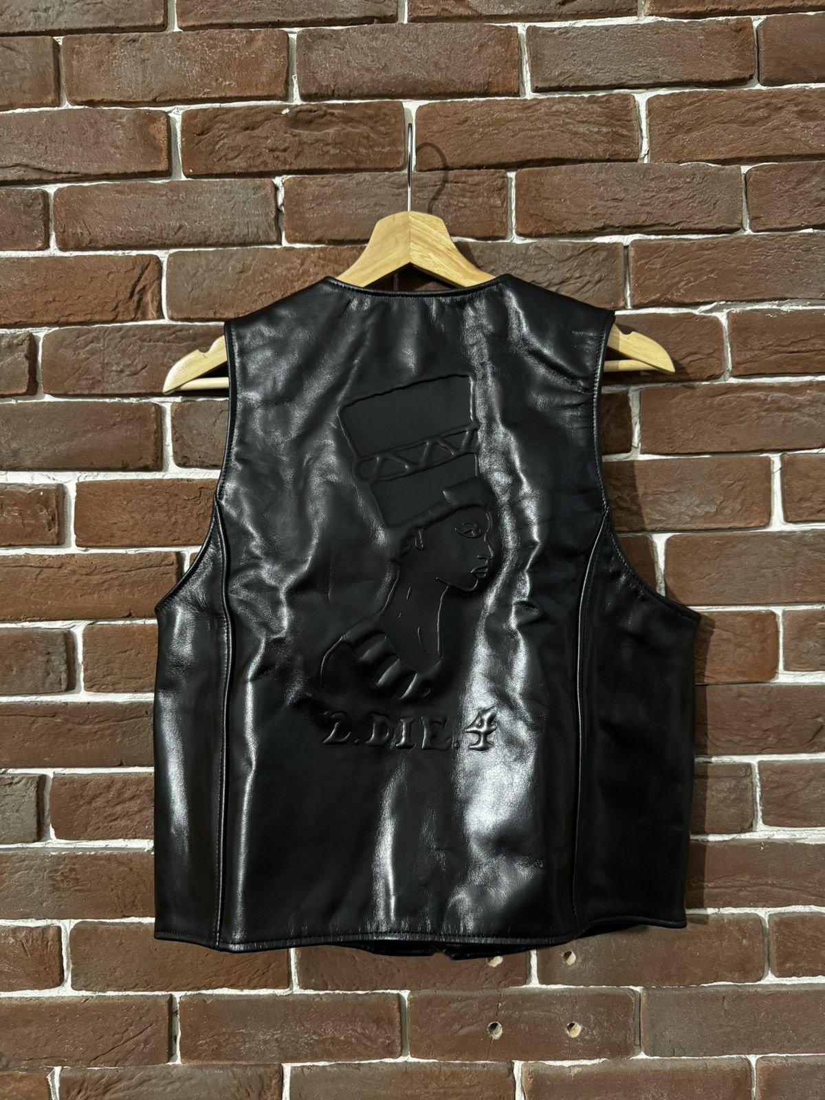 DENIM TEARS Our Legacy x Denim Tears 2Pac Cross Cow Leather Vest Grail S Size US S / EU 44-46 / 1 - 4 Thumbnail