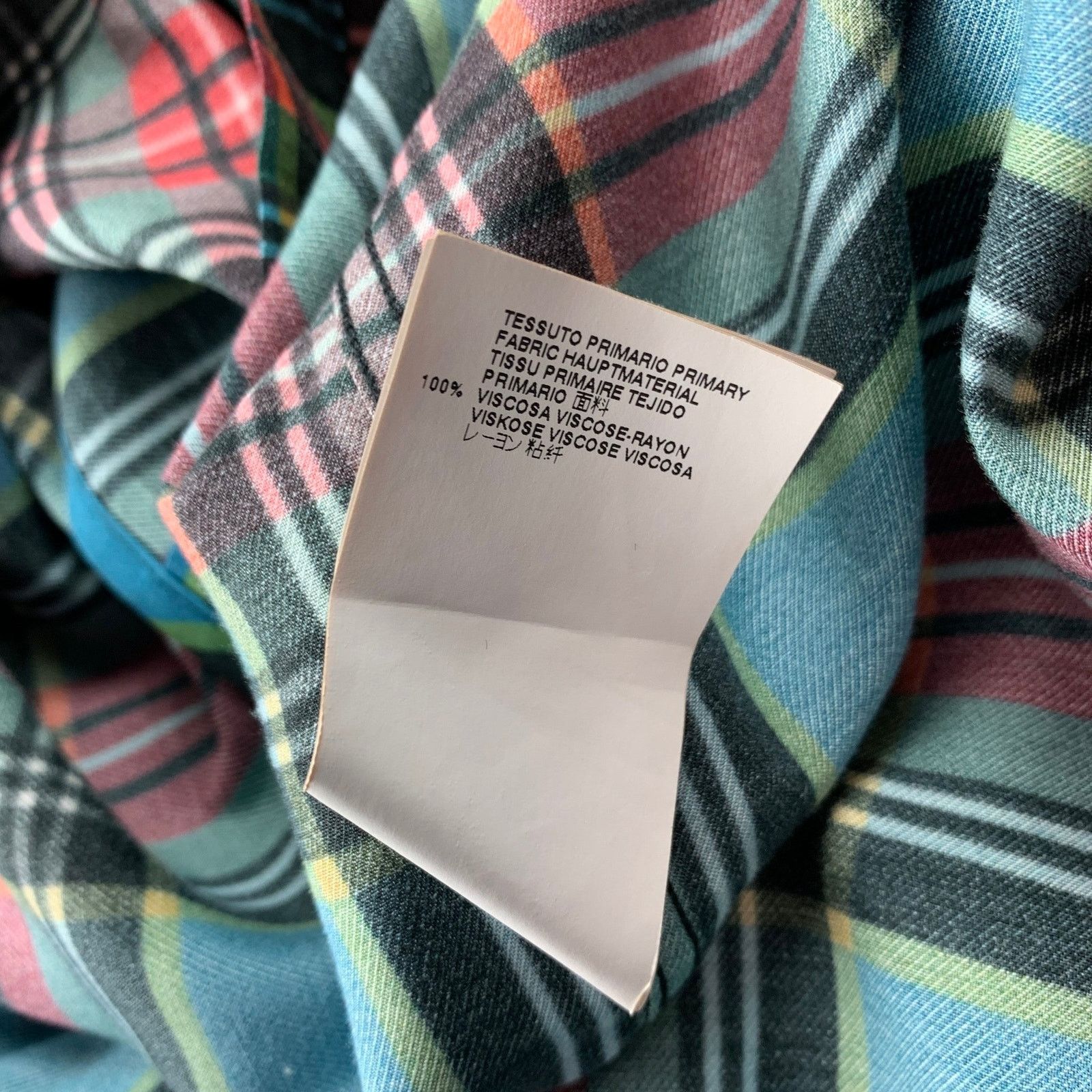Marc Jacobs Size S Multi-Color Plaid Viscose Button Up Long Sleeve Shirt Size US S / EU 44-46 / 1 - 5 Thumbnail