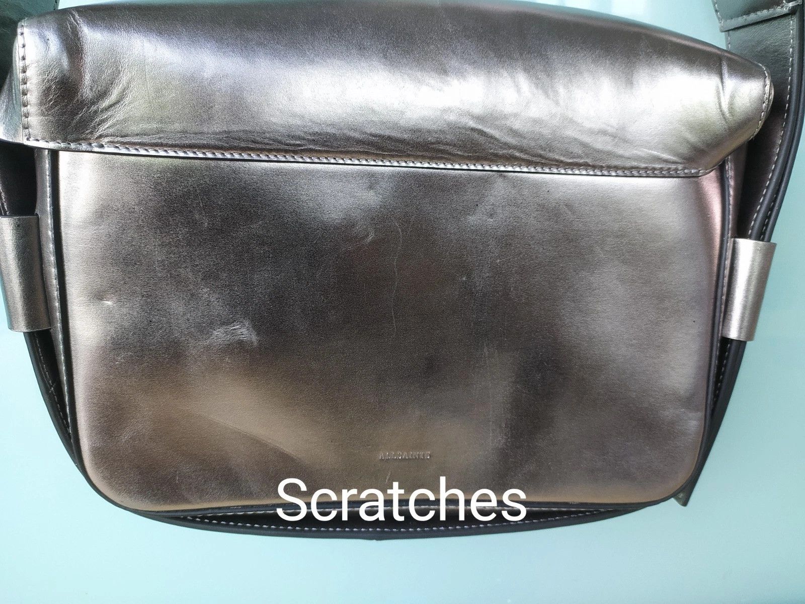 Allsaints AllSaints Leather Frankie Small Crossbody Bag FTP / 8022 Size ONE SIZE - 14 Thumbnail