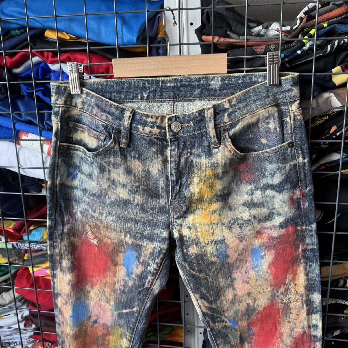 Polo Ralph Lauren Ralph Lauren Denim & Supply Paint Splatter Distress Jeans Size 28" / US 6 / IT 42 - 5 Thumbnail