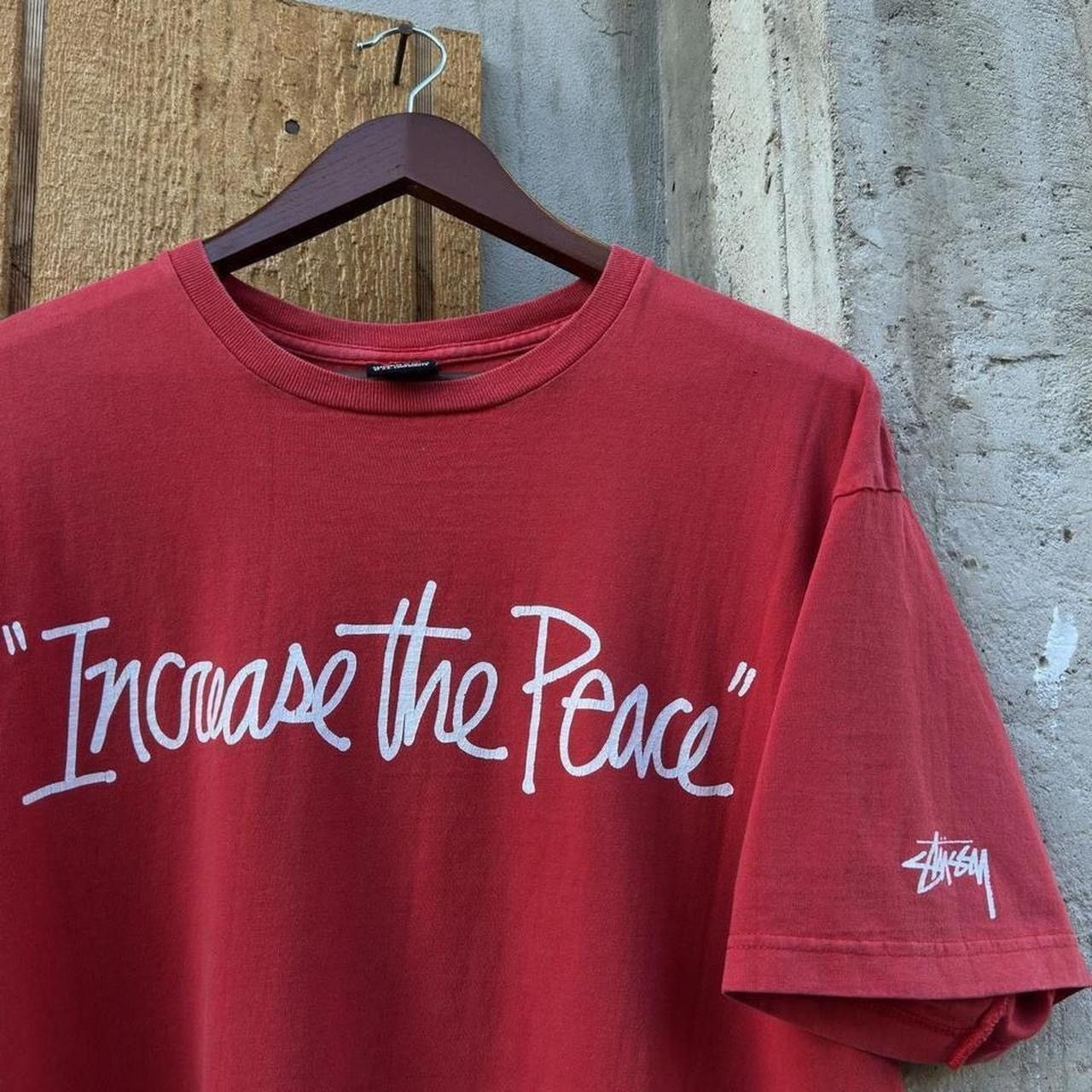 Stussy Vintage 2000’s Stussy “Increase The Peace” Tshirt Size US XL / EU 56 / 4 - 3 Thumbnail
