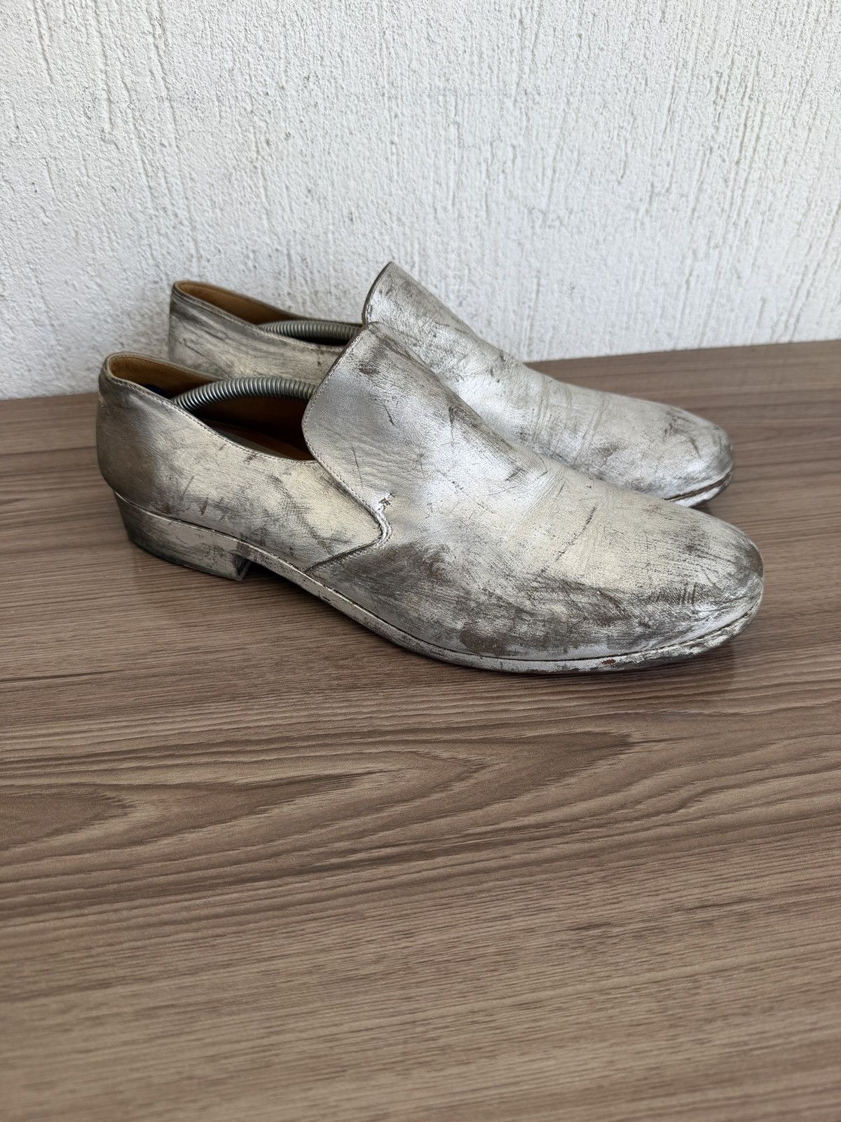 Maison Margiela Extremely rare🔥❗️Distressed painted loafers Size US 9 / EU 42 - 4 Thumbnail