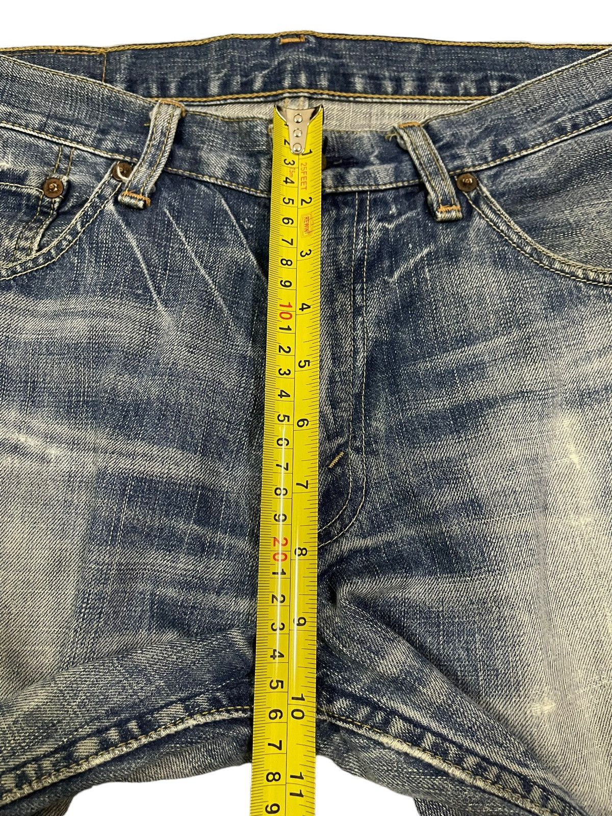 Levi's Vintage 90s Levis Blue Wash Style Distress Style Jeans Size US 32 / EU 48 - 13 Thumbnail