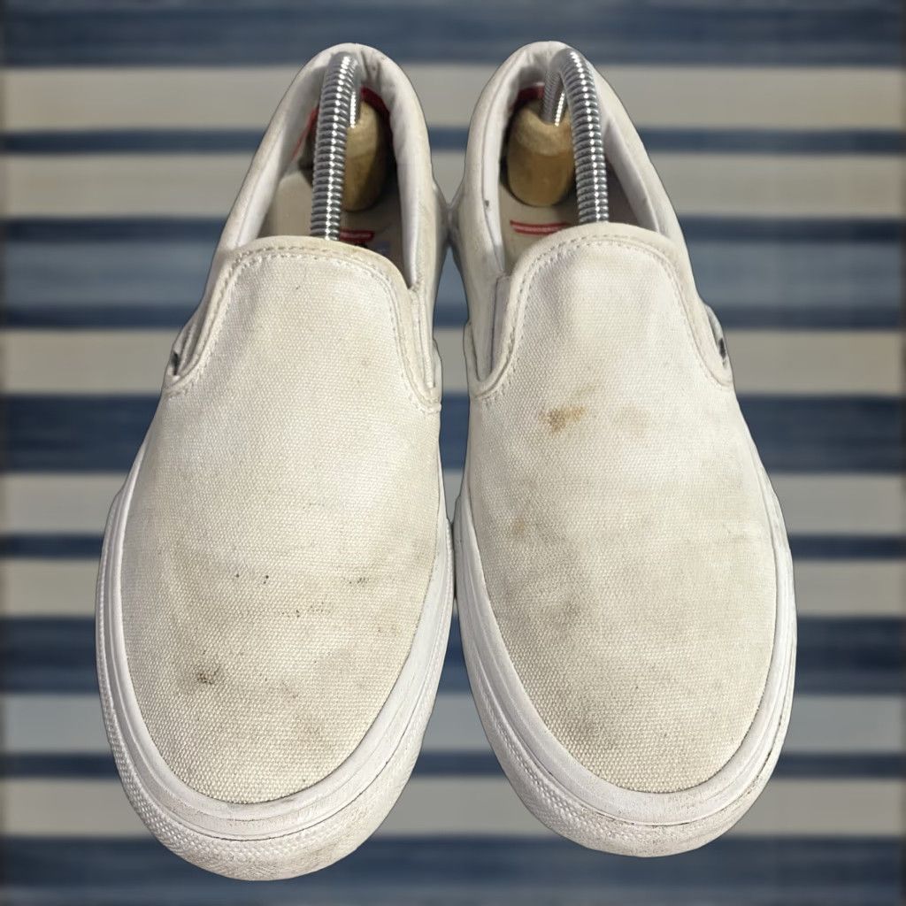 Vans VANS Classic Slip-On Shoes Canvas White Pop Cush Men Sz 6.5 / Women Sz 8 Size M / US 6-8 / IT 42-44 - 1 Thumbnail