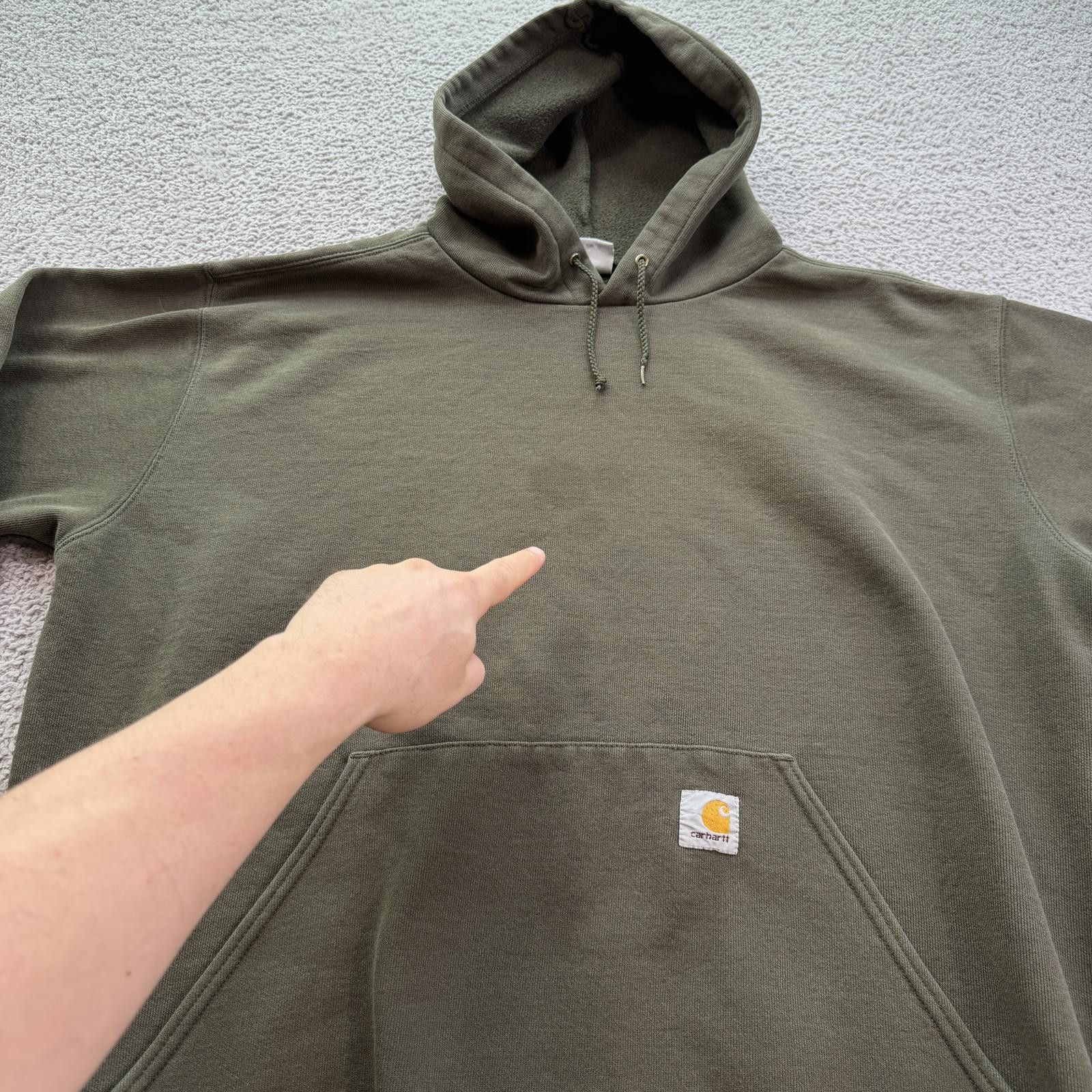 Carhartt Carhartt Olive Green Pullover Hoodie Mens Large Workwear Size US L / EU 52-54 / 3 - 6 Thumbnail