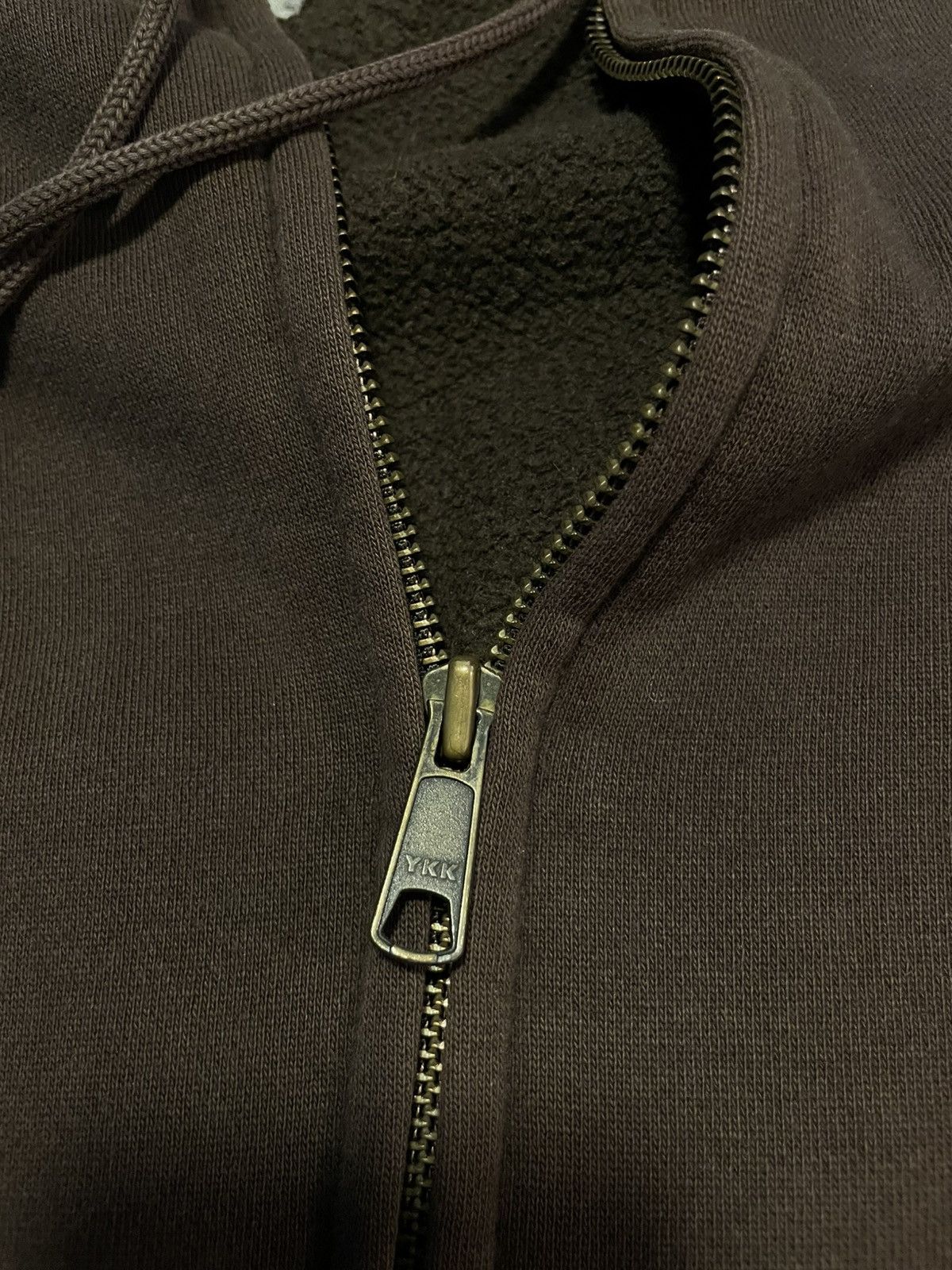 Dickies Vintage Dickies Brown Zip Up Hoodie Size US XL / EU 56 / 4 - 3 Thumbnail