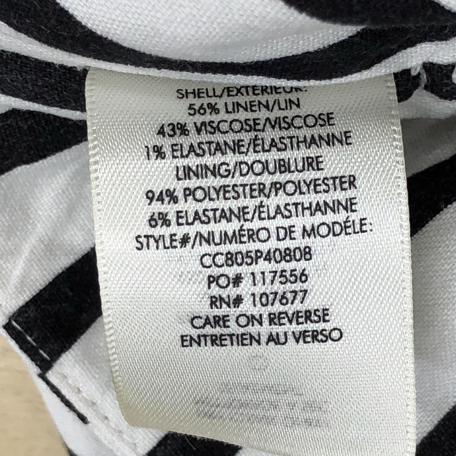 Alice + Olivia Alice + Olivia Jumpsuit 4 Striped Linen Cropped Wide Leg Size 27" / US 4 / IT 40 - 14 Thumbnail
