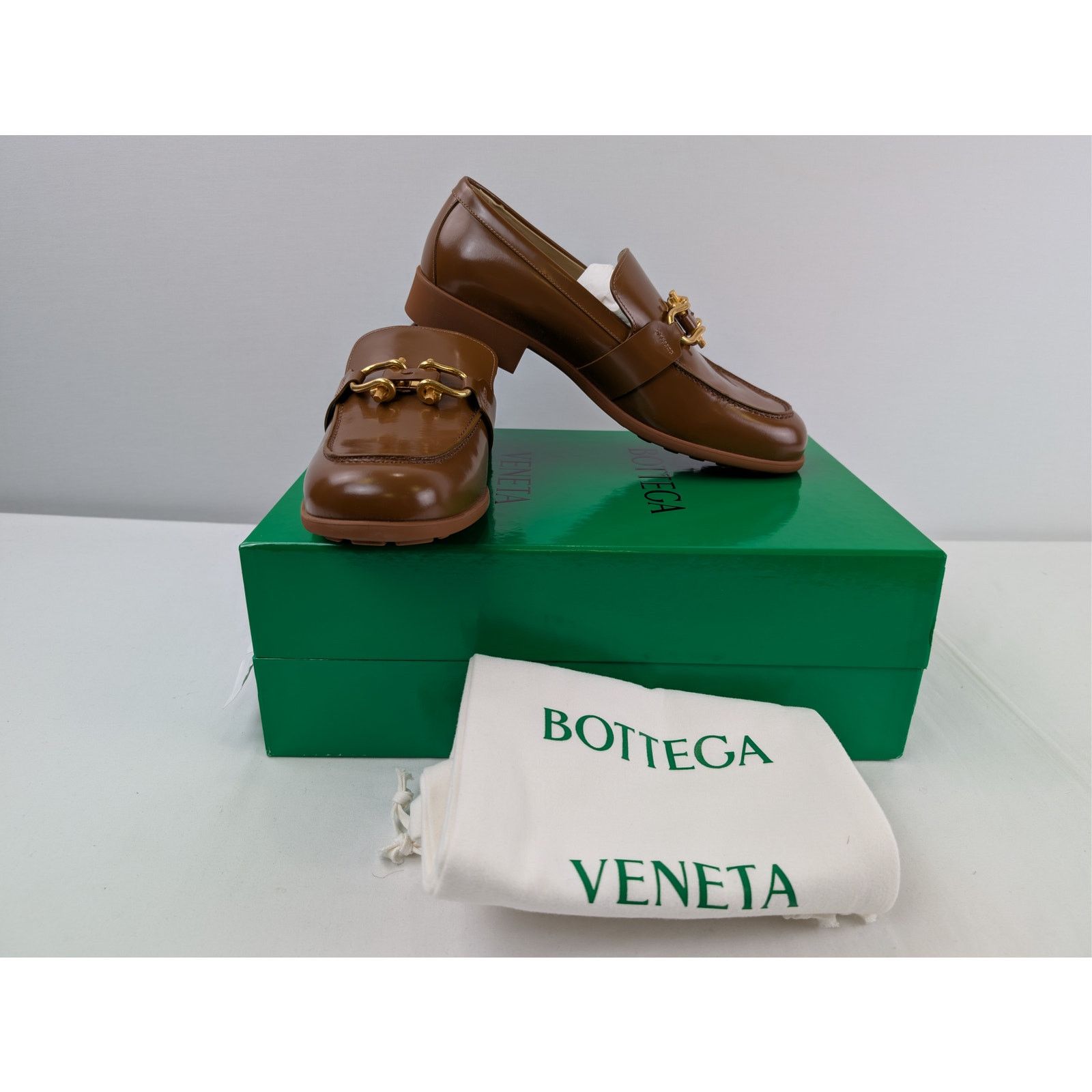 Bottega Veneta o1rshd1 Soft Vinyl Monsieur Loafer Shoe Boots in Cognac Size US 11 / EU 44 - 17 Thumbnail