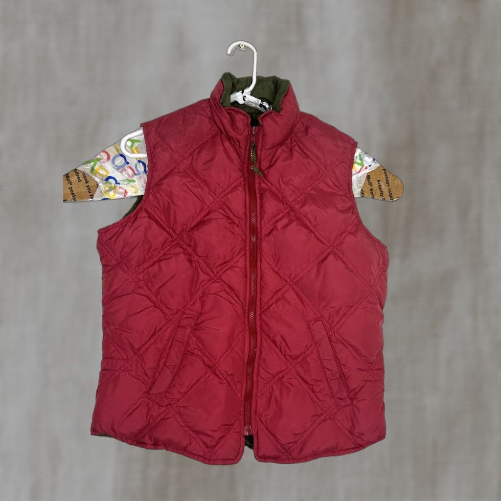 Eddie Bauer VINTAGE Eddie Bauer Womens Vest Full Zip Quilted Down Puffer Red L Size L / US 10 / IT 46 - 1 Thumbnail