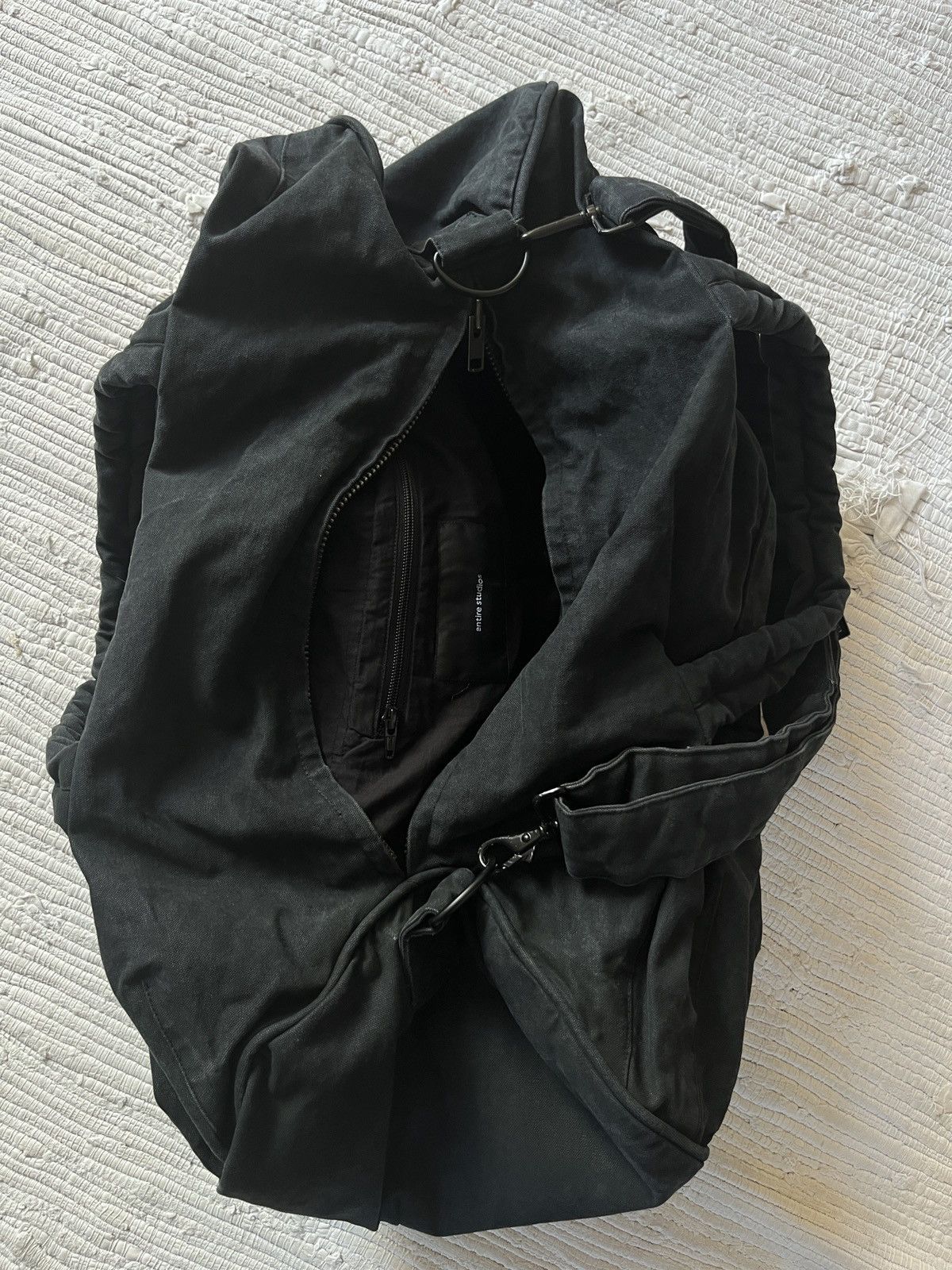Entire Studios STANDARD DUFFLE WASHED BLACK | Grailed