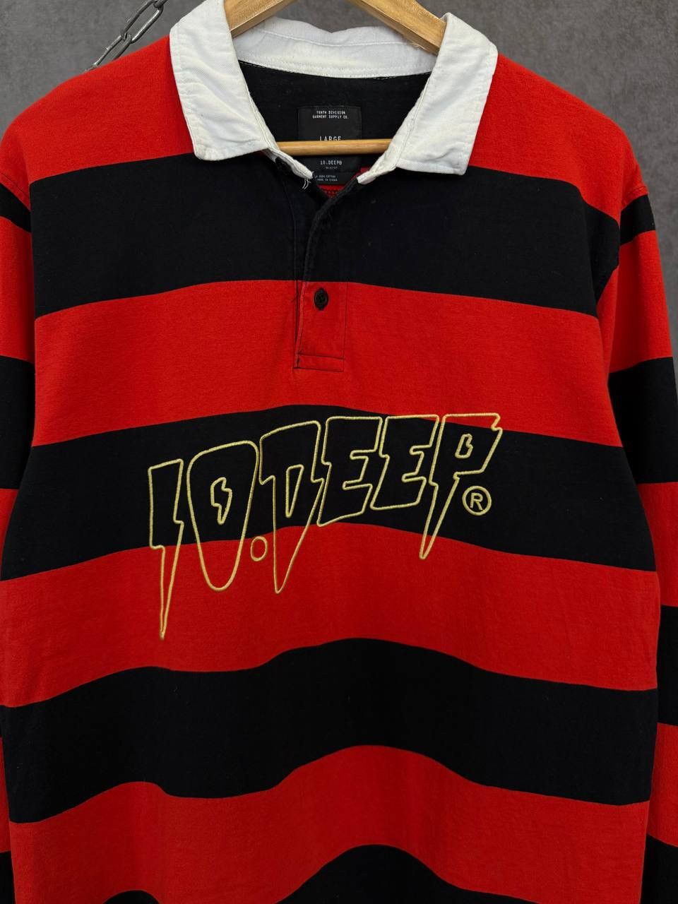 10 Deep 10 Deep designer striped center logo sweatshirt Size US L / EU 52-54 / 3 - 3 Thumbnail