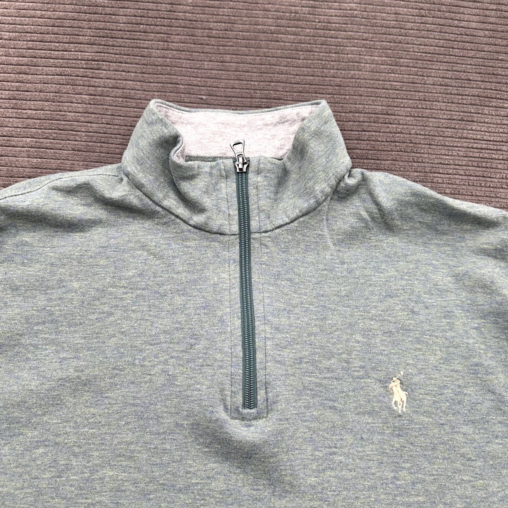 Ralph Lauren Polo Ralph Lauren Sweater Men XL Green Cotton Long Sleeve Mock Neck 1/4 Zip Preppy Polo Ralph Lauren Size US XL / EU 56 / 4 - 7 Thumbnail