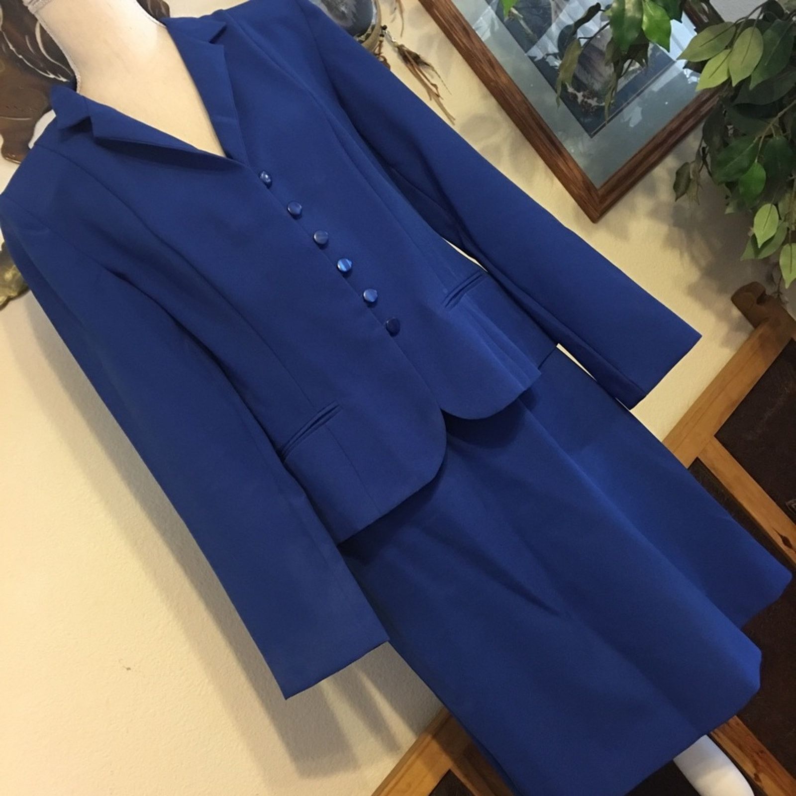 Other Metro Style royal blue skirt set NWOT 10 Size L / US 10 / IT 46 - 1 Thumbnail
