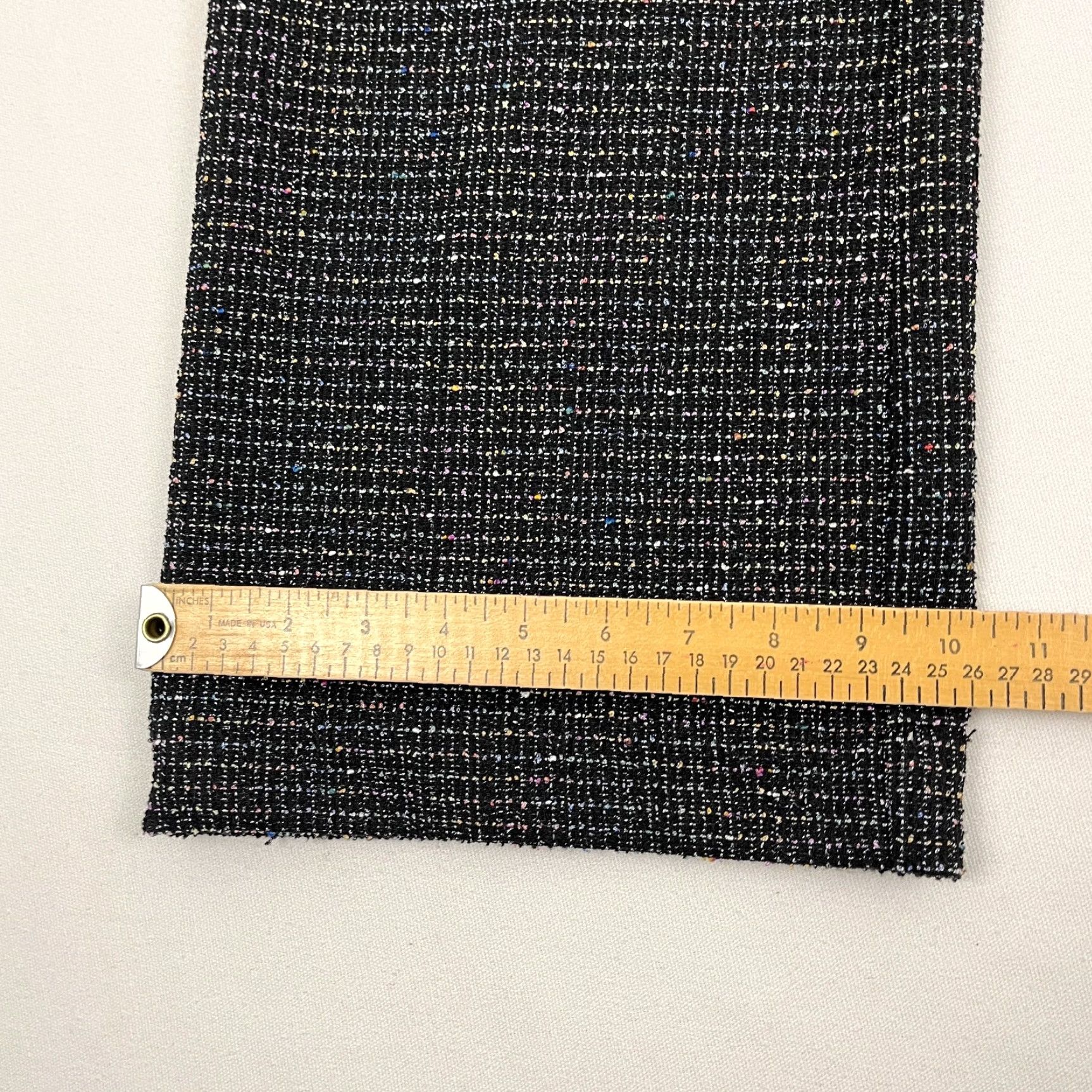 Anthropologie Maeve The Colette Pants Cropped Wide-Leg Tweed Black 27 Anthropologie Dress Pants? Size 27" / US 4 / IT 40 - 2 Thumbnail