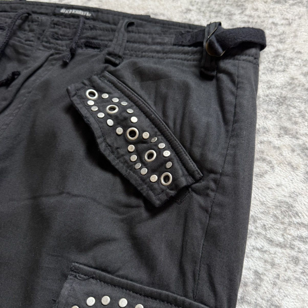 Hysteric Glamour 2000s Wild Khakis Japan Studded Details Linen Cargo Pants Size US 32 / EU 48 - 7 Thumbnail