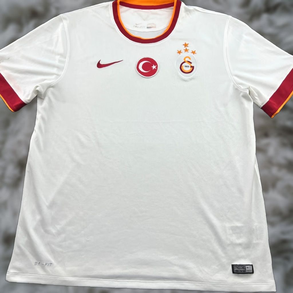 Nike Nike Galatasaray 2014 2015 Away Football Jersey Mens XL White Shirt Soccer Quick Dry Athletic jersey Size US XL / EU 56 / 4 - 1 Thumbnail