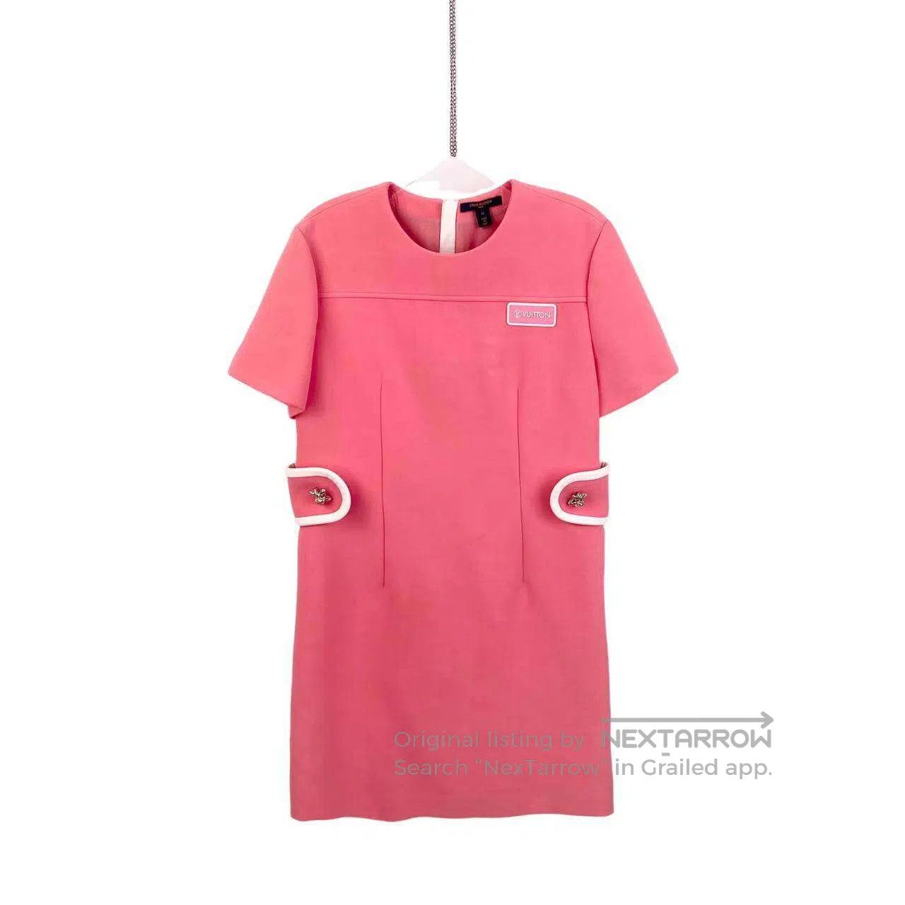 Louis Vuitton Louis Vuitton Leather brand logo zipper dress| Size S / US 4 / IT 40 - 1 Thumbnail