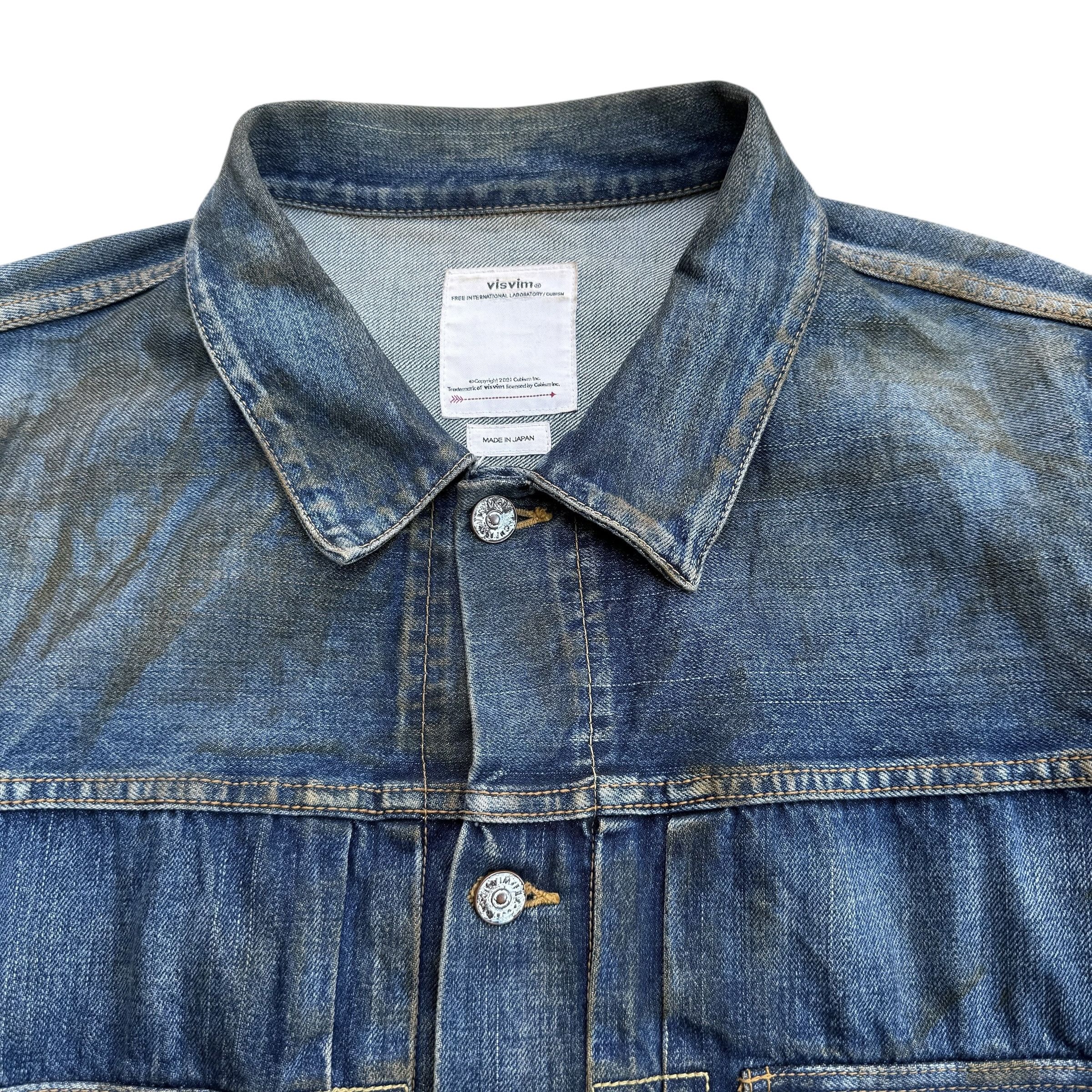 Visvim Visvim 101 19aw Dry Dmgd-1000 Denim Jacket Size US XL / EU 56 / 4 - 7 Thumbnail