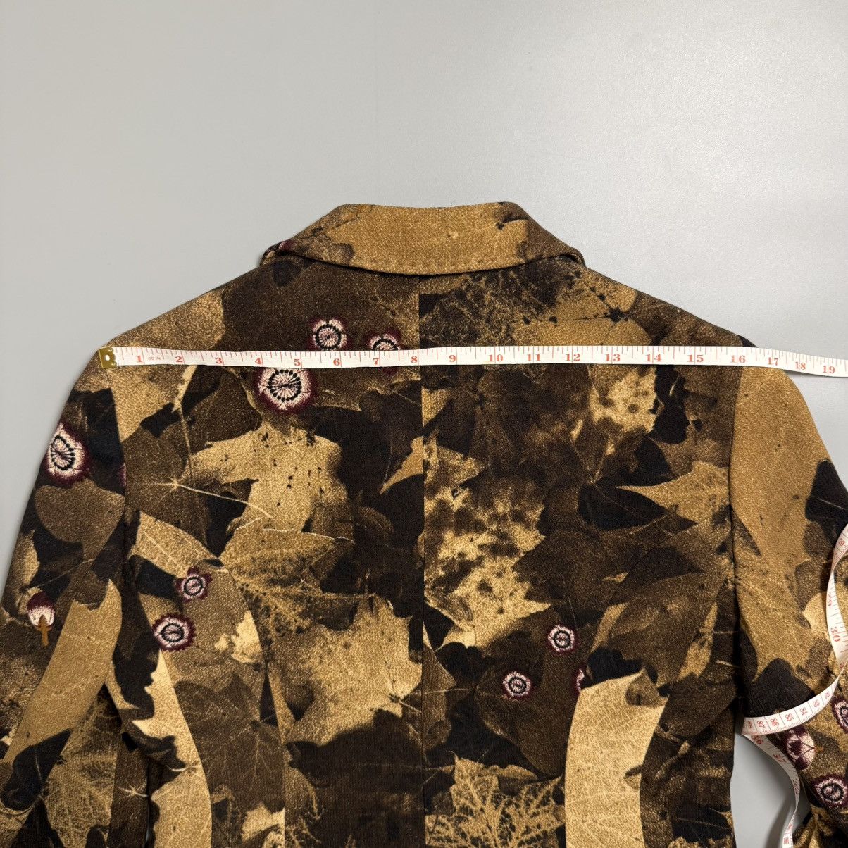 Moschino Moschino Brown Floral Pattern Wool blazer- 90s Size M / US 6-8 / IT 42-44 - 13 Thumbnail