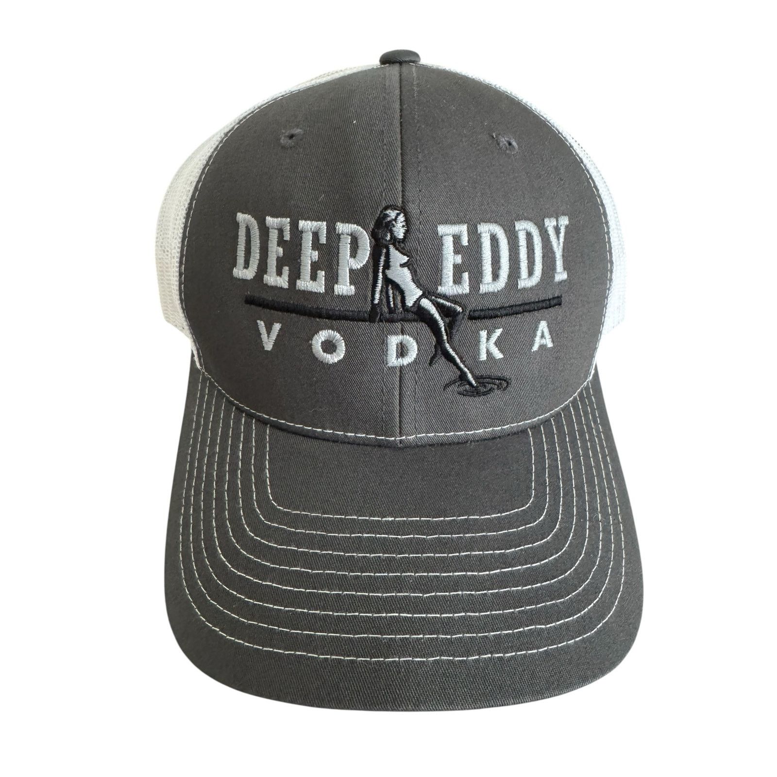 Richardson Deep Eddy Vodka Gray Adjustable SnapBack Baseball Hat Size ONE SIZE - 2 Thumbnail