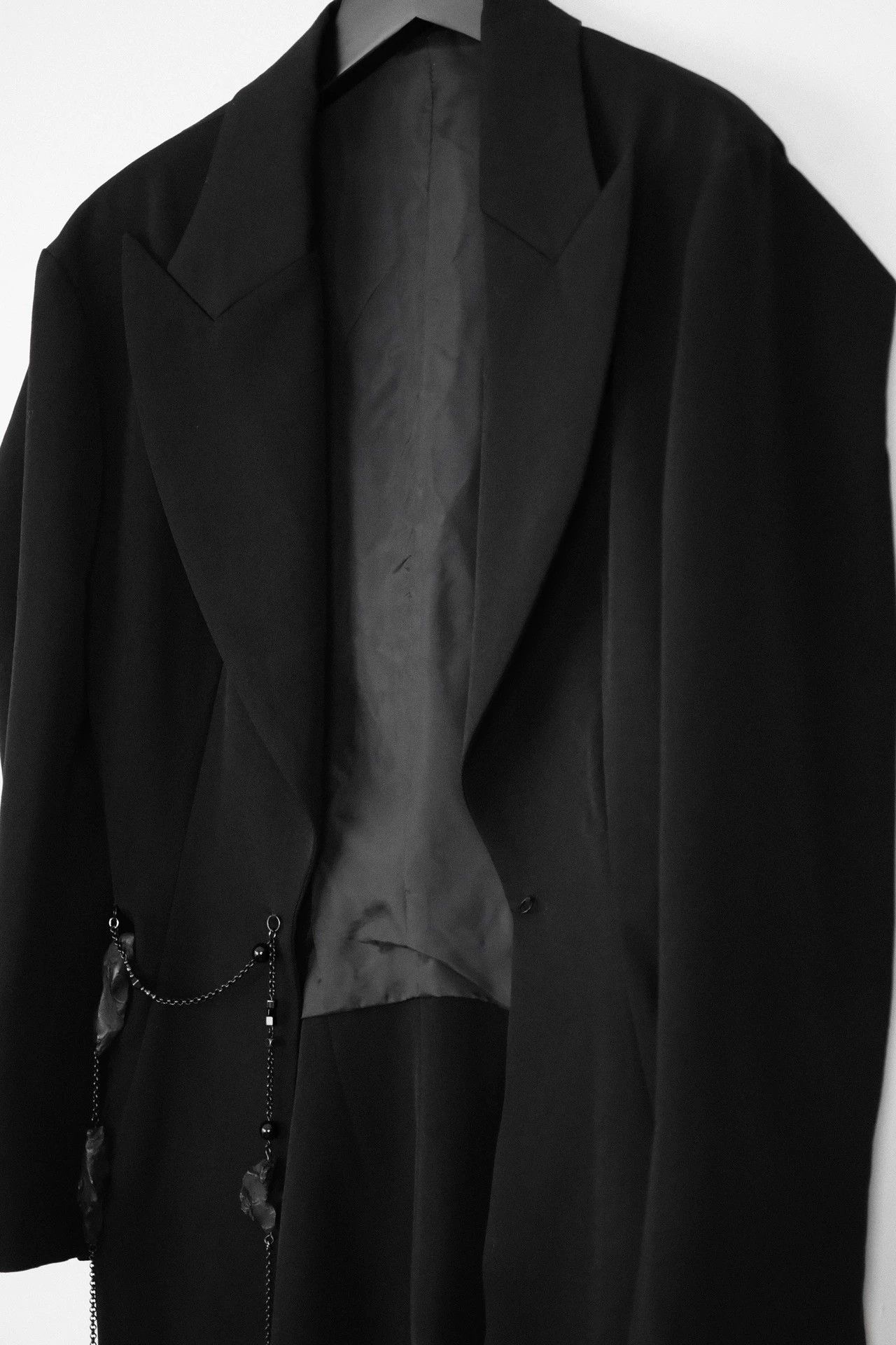 Yohji Yamamoto Yohji Yamamoto 18AW Vintage Decon Black Rock Chain Blazer Size US S / EU 44-46 / 1 - 3 Thumbnail