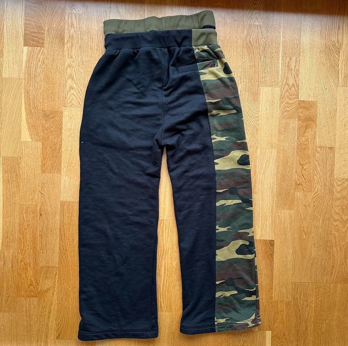 Japanese Brand × Vintage Black camo Nightclub double waisted 3m sweats Size US 32 / EU 48 - 2 Thumbnail