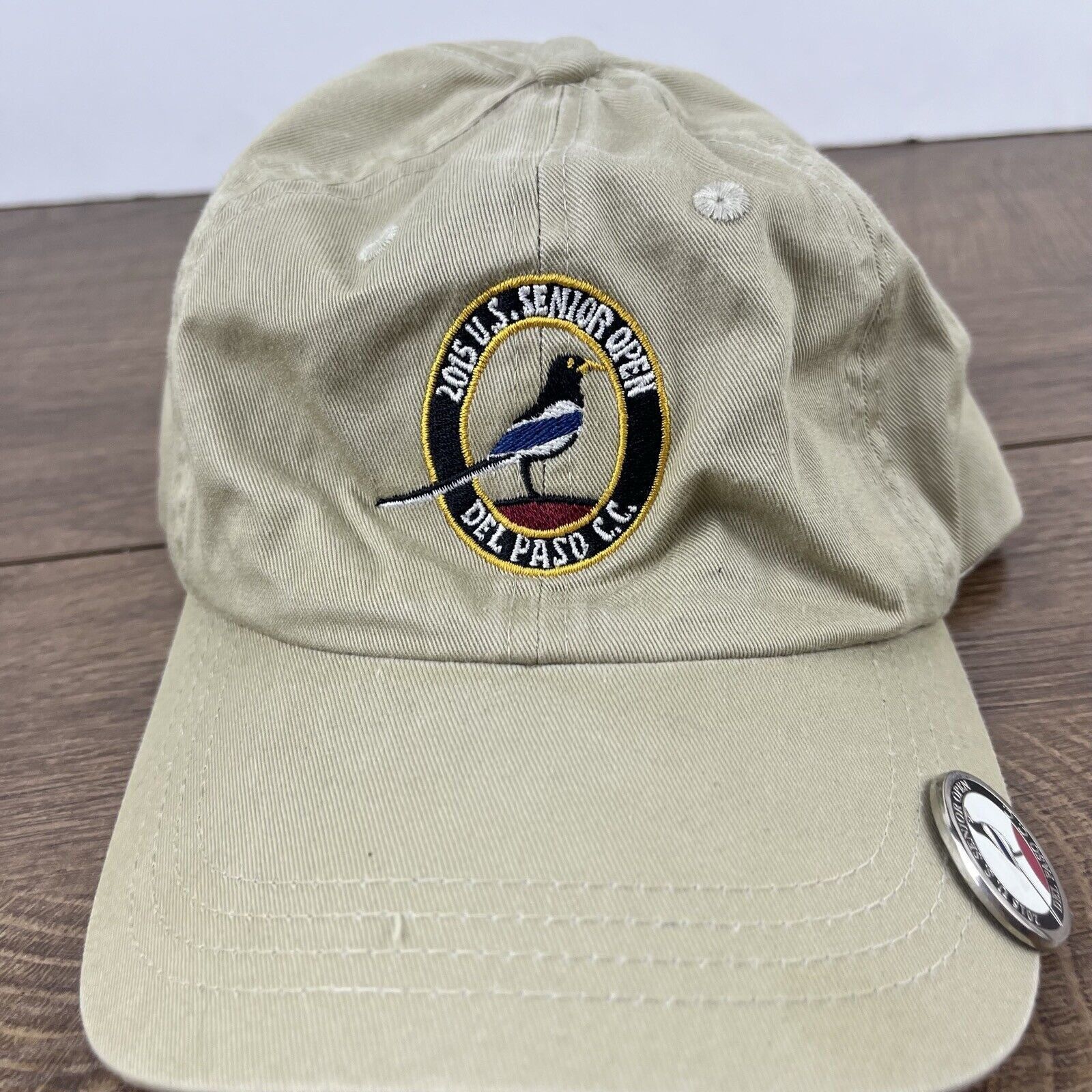 Other 2015 US Senior Open Hat Del Paso CC Adjustable Hat Tan Hat A Size ONE SIZE - 6 Thumbnail