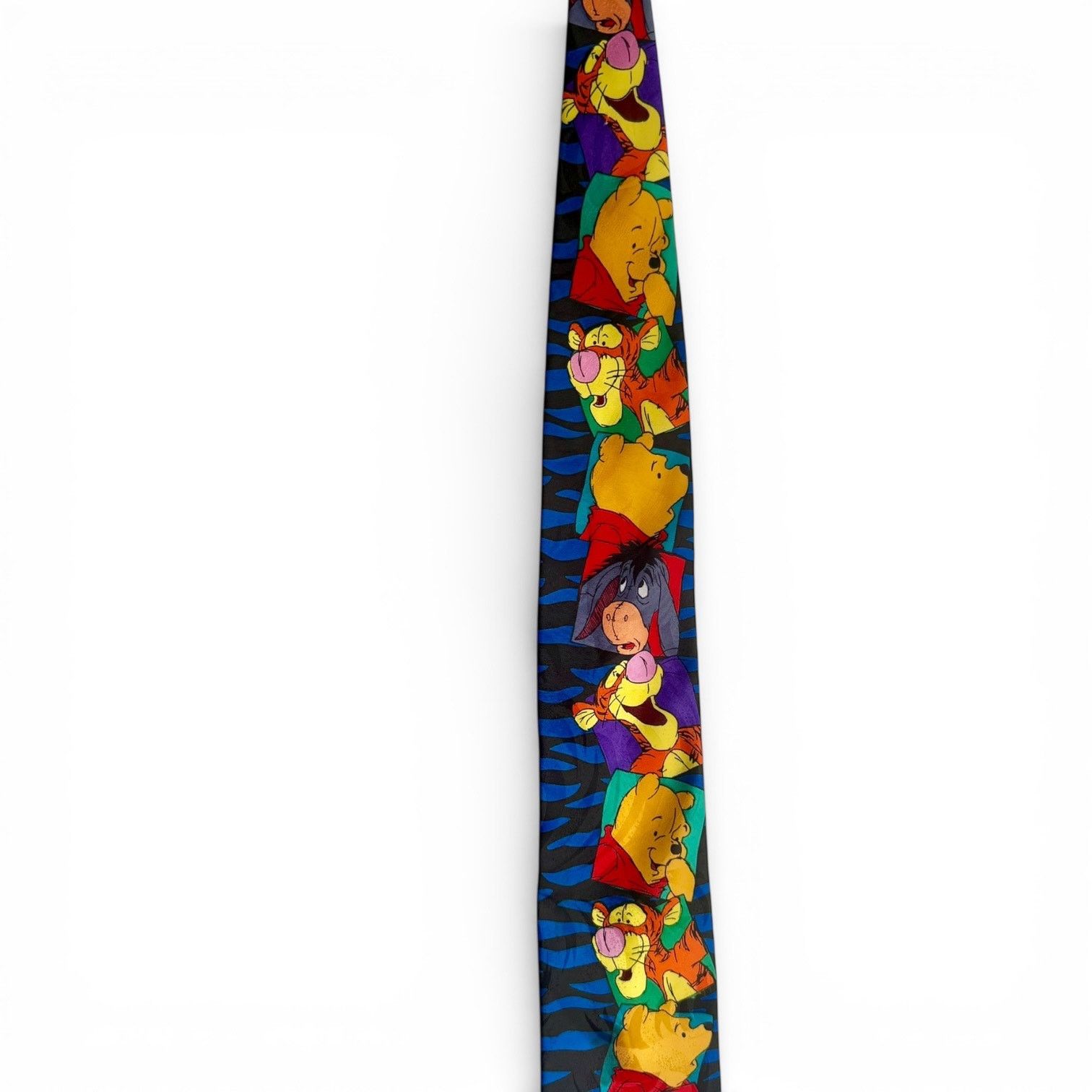 Disney Disney Vintage Winnie the Pooh Tie Tigger Eeyore Blue Stripe Size ONE SIZE - 3 Thumbnail