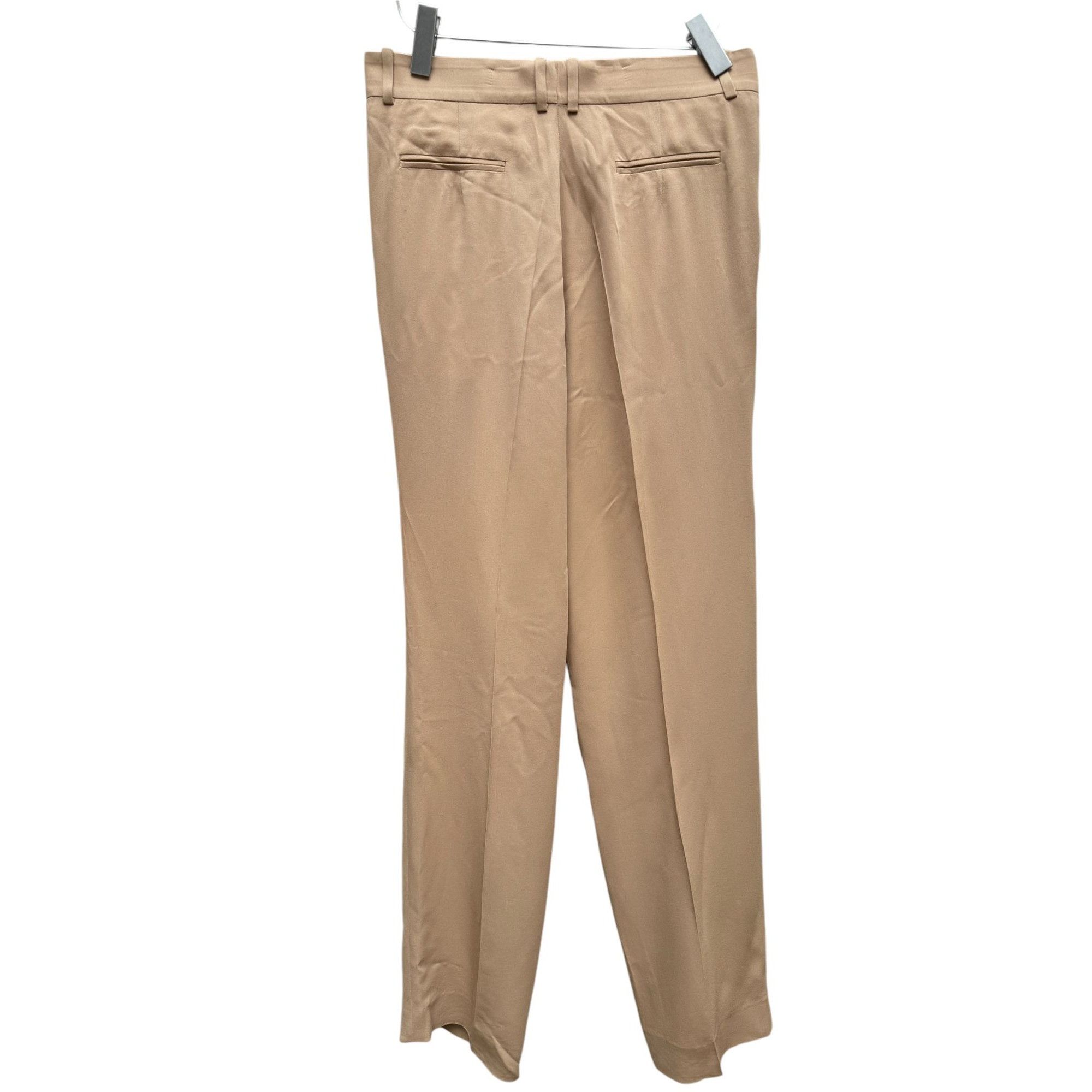 Celine Phoebe Philo Beige Silk Wide Pants Size 30" / US 8 / IT 44 - 3 Thumbnail