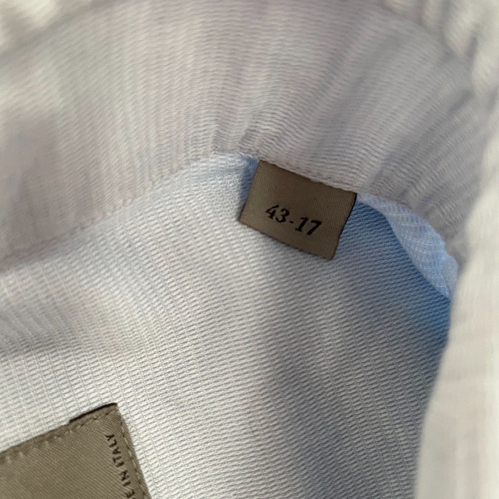 Canali VINTAGE Canali Shirt Adult 17 Blue Button-Up Long Sleeve Cotton Italy Classic Mens Size US XL / EU 56 / 4 - 6 Thumbnail