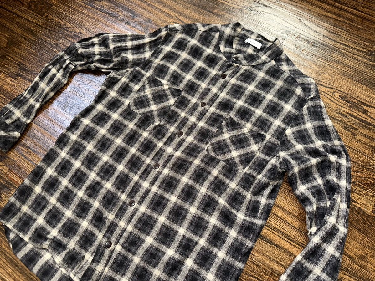 Rhude Rhude Button Up Flannel Shirt Plaid Black/white/gray Size XL Size US XL / EU 56 / 4 - 2 Thumbnail