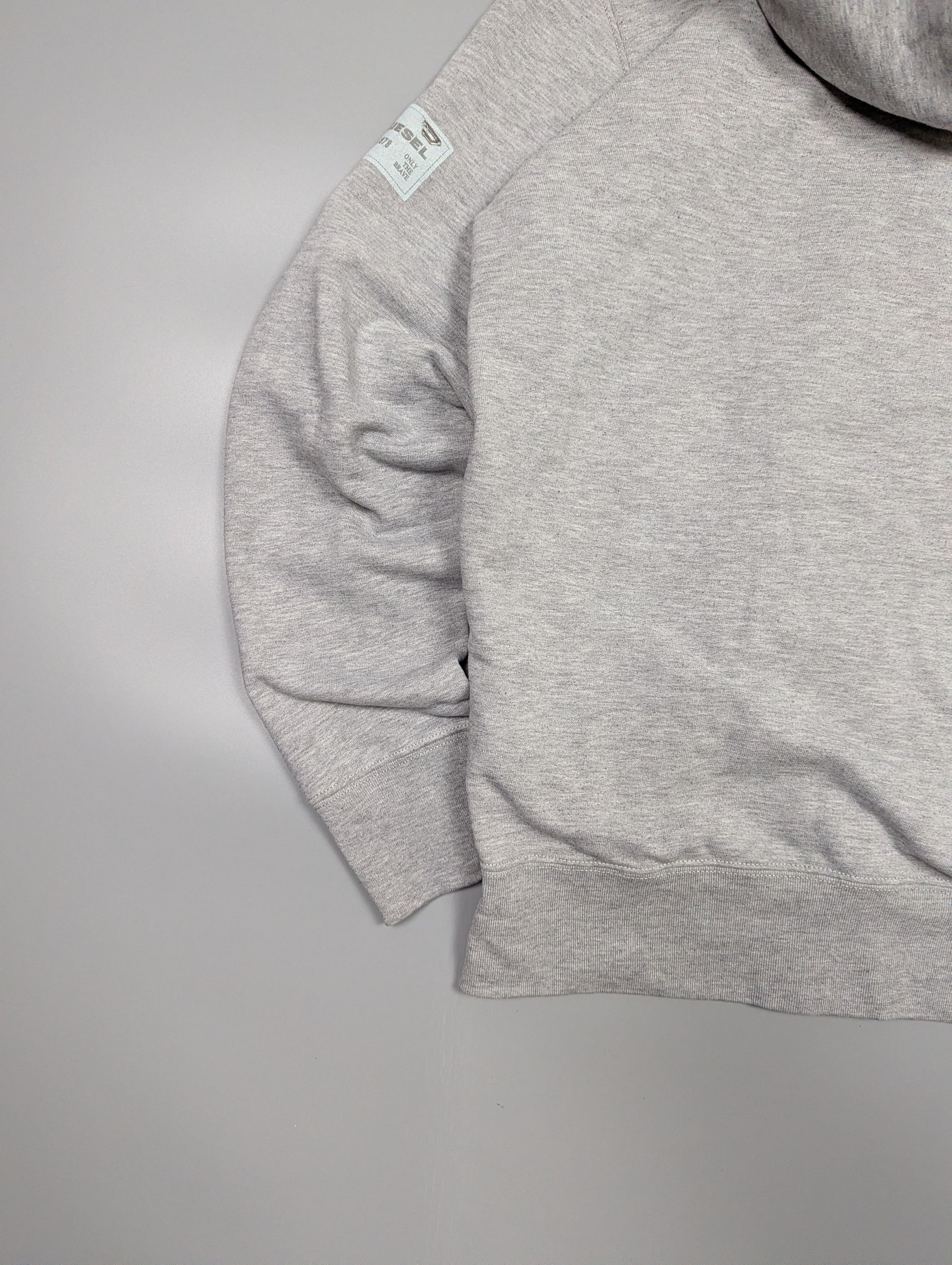 Diesel Diesel Archive Y2K Grey Zip Up Hoodie Minimalist Sleeve Size US M / EU 48-50 / 2 - 17 Thumbnail