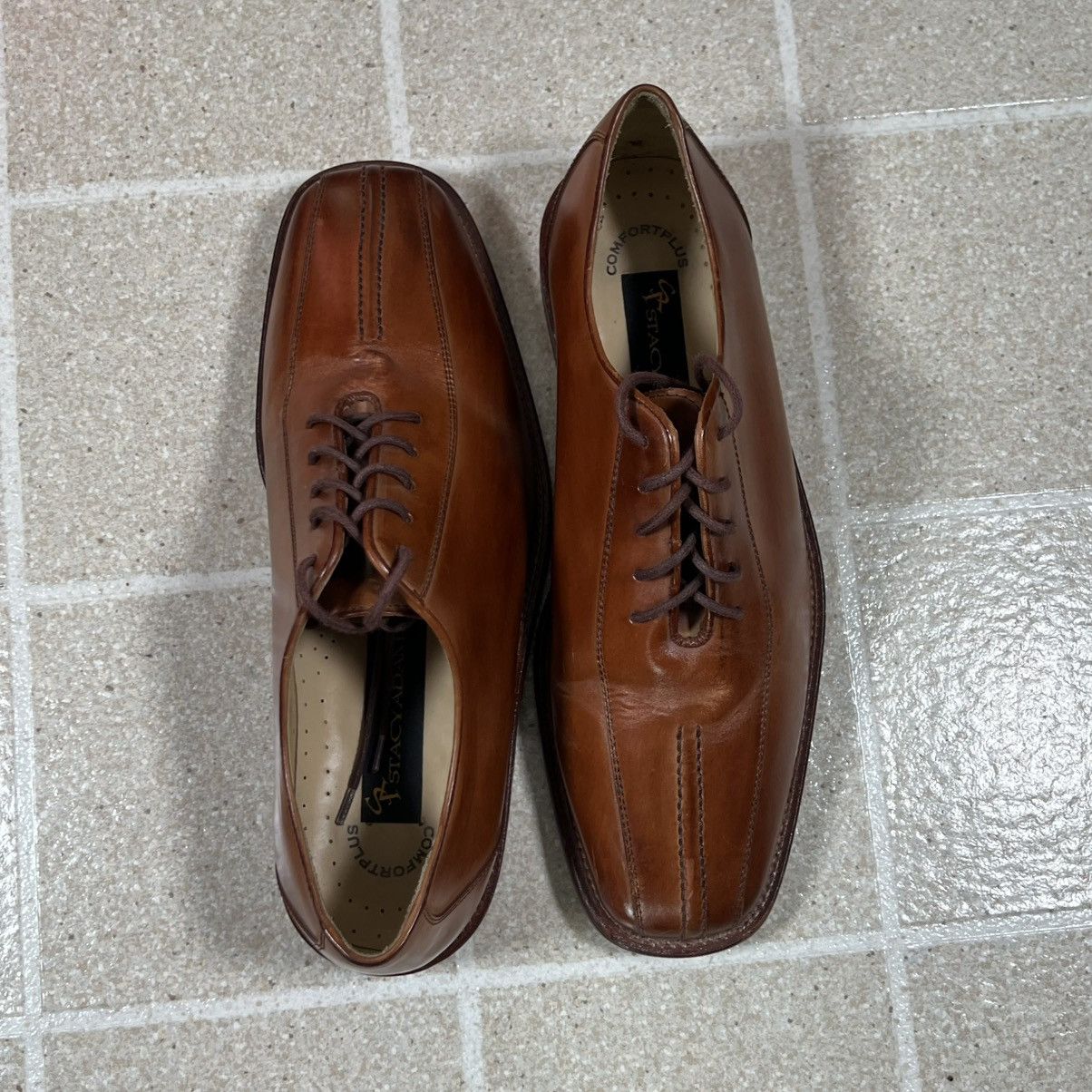 Stacy Adams × Vintage Stacy Adams Men's Brown Leather Oxford Size 8 Dress Shoe Size US 8 / EU 41 - 4 Thumbnail
