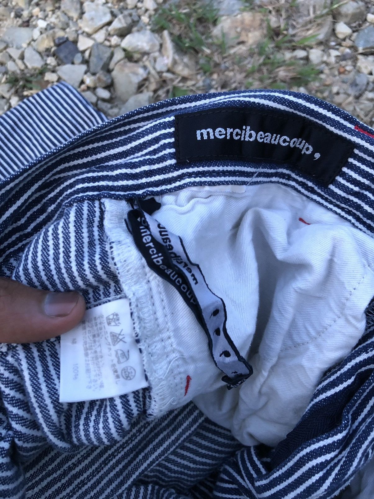 Issey Miyake × Japanese Brand × mercibeaucoup HICKORY STRIPE PANT Size US 30 / EU 46 - 5 Thumbnail