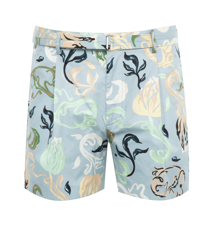 Lanvin o1h1sh11224 Printed Shorts in Azur Size US 42 / EU 58 - 1 Thumbnail